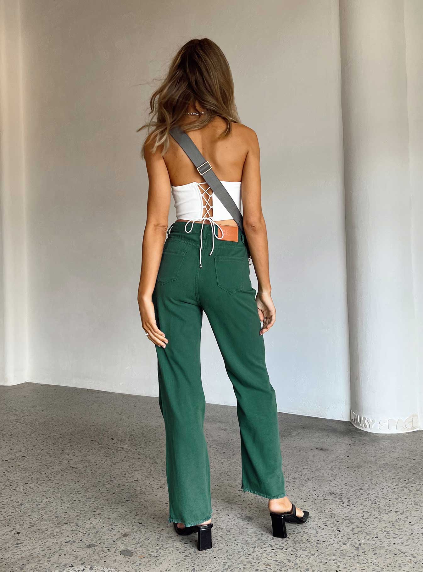 Kalinda Denim Jeans Green-Vipp Girl