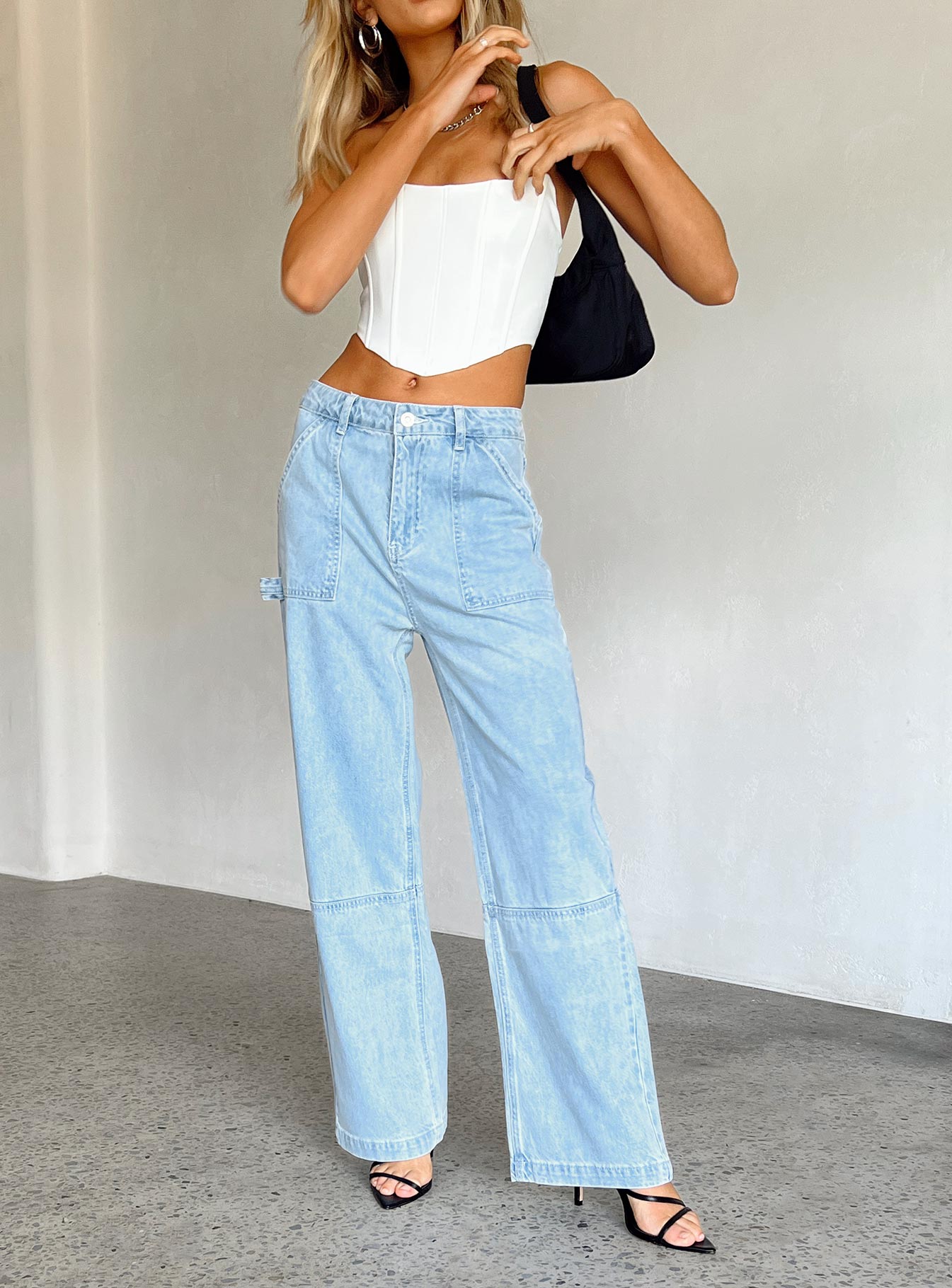 Khadeeja Light Wash Jeans Denim-Vipp Girl