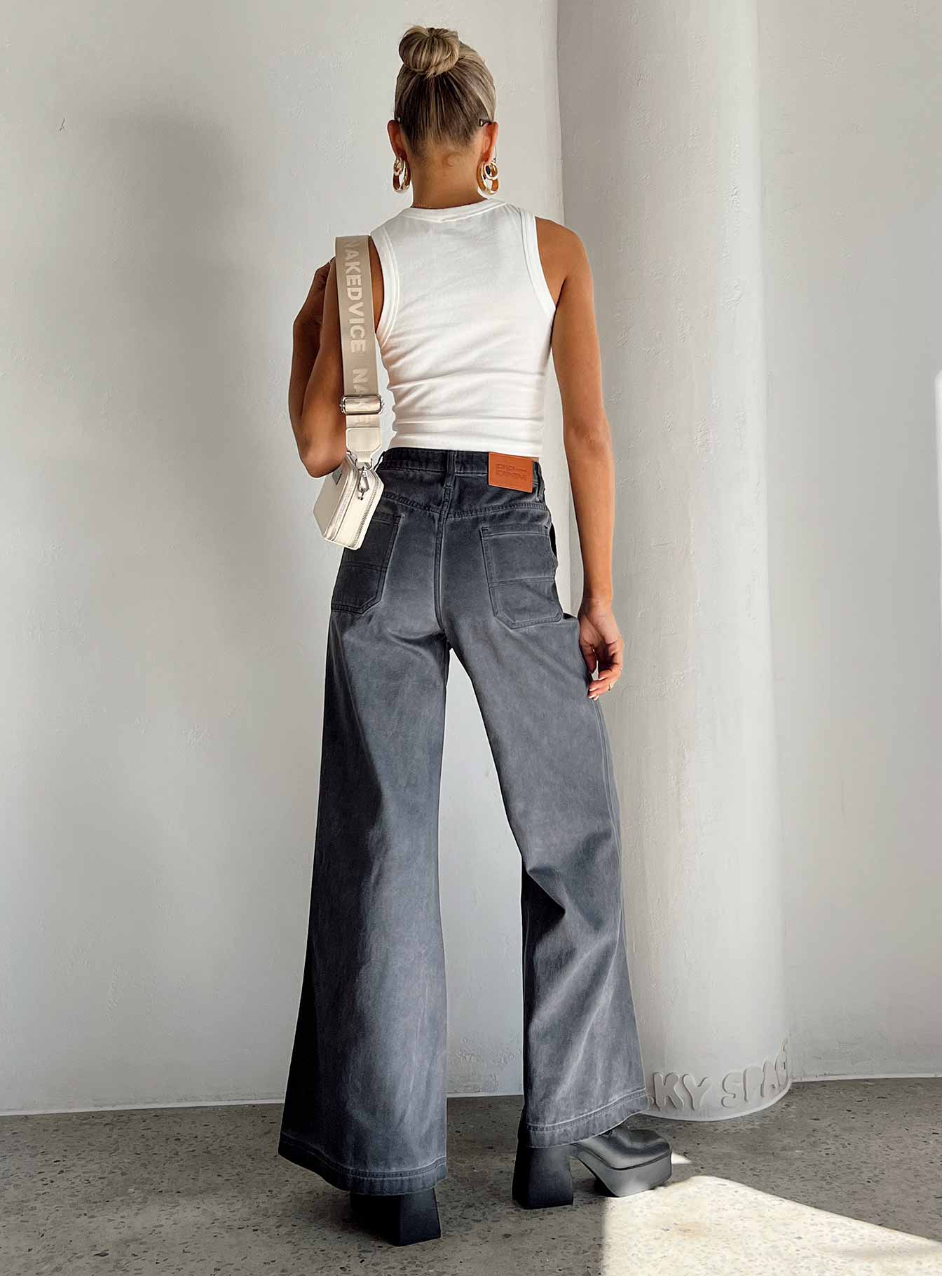 Dream Big Wide Leg Flare Jeans Denim-Vipp Girl