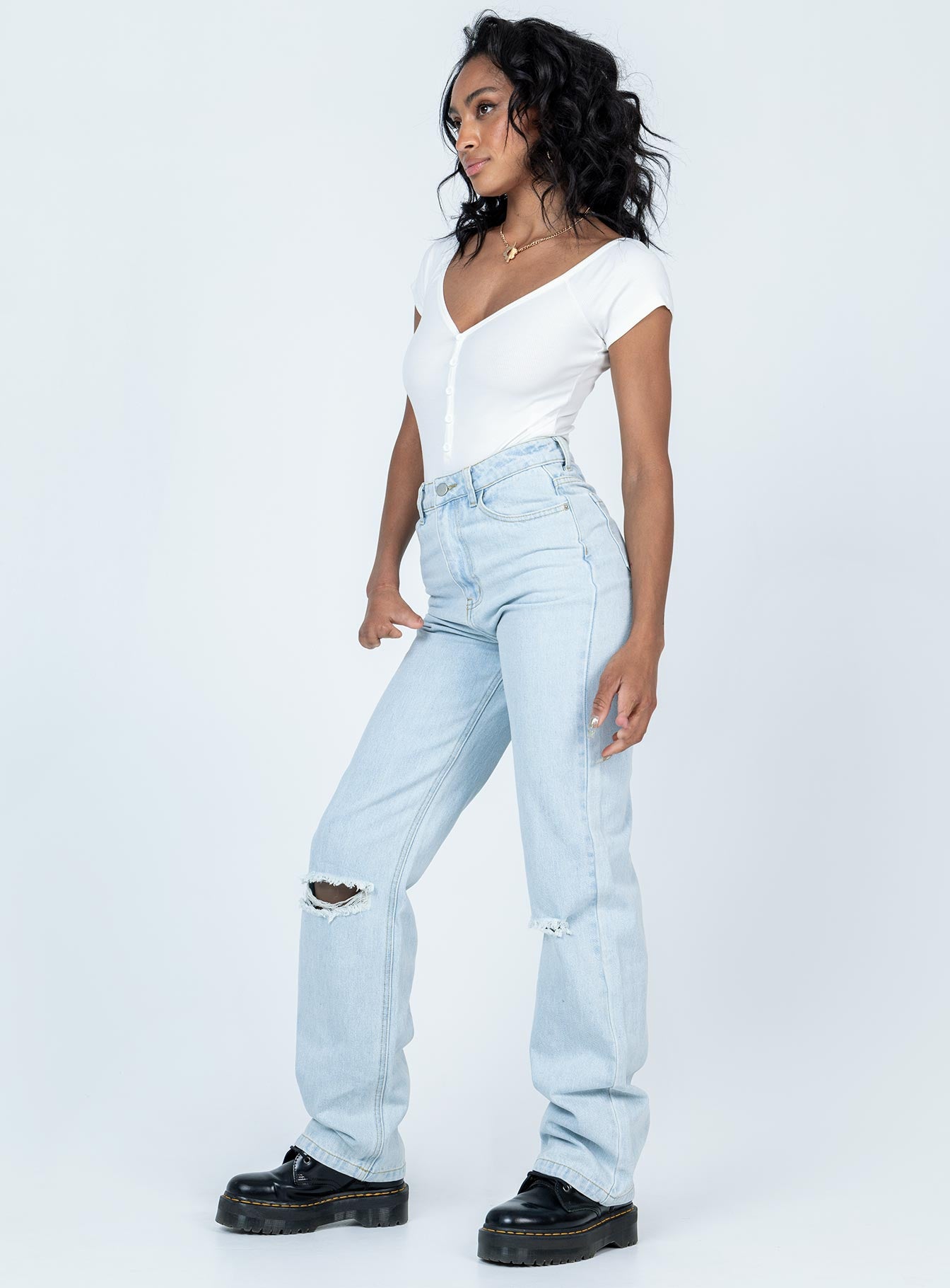 Bertie High Rise Wide Leg Jean-Vipp Girl