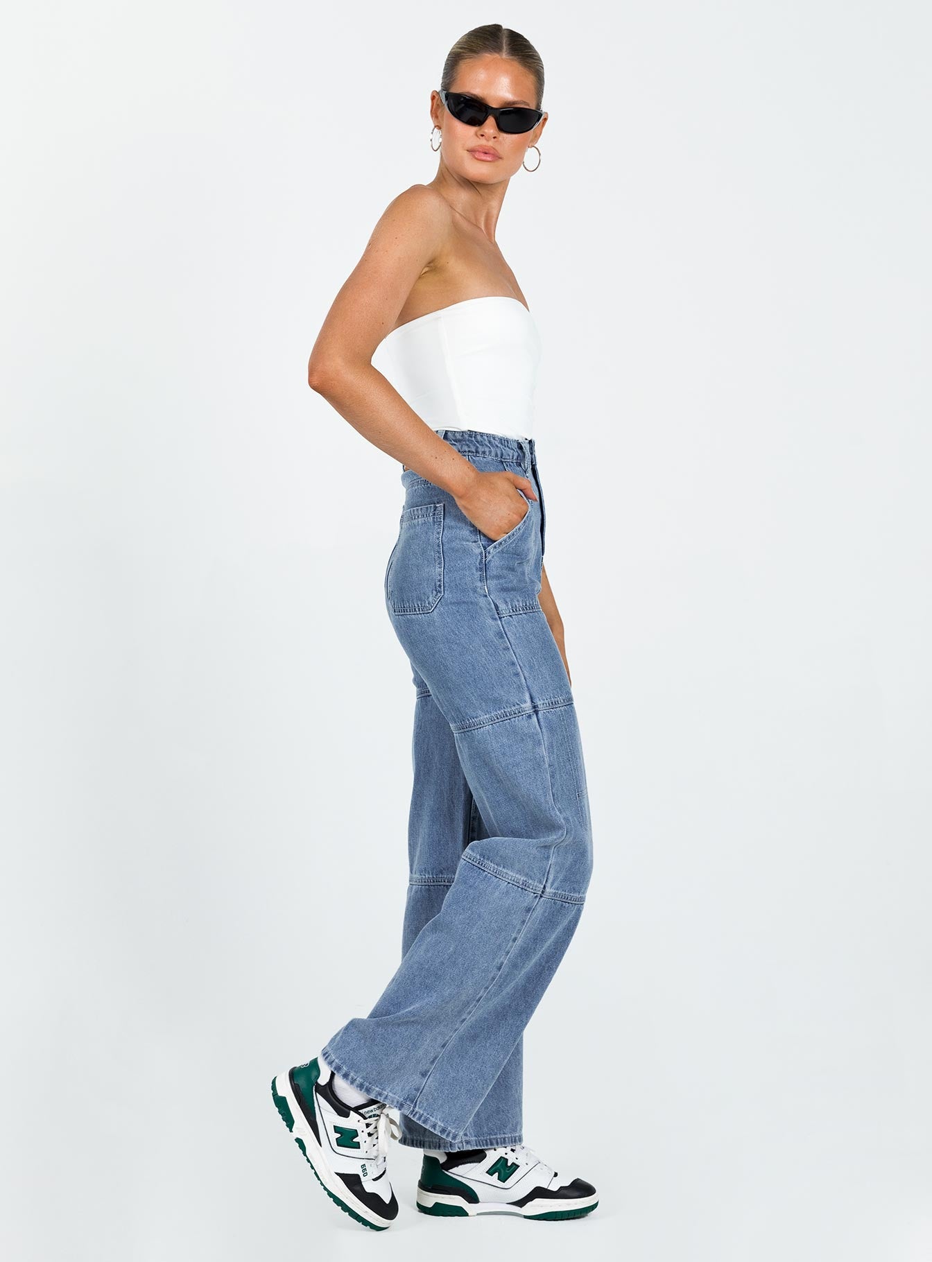Calcetto Wide leg Denim Jean-Vipp Girl