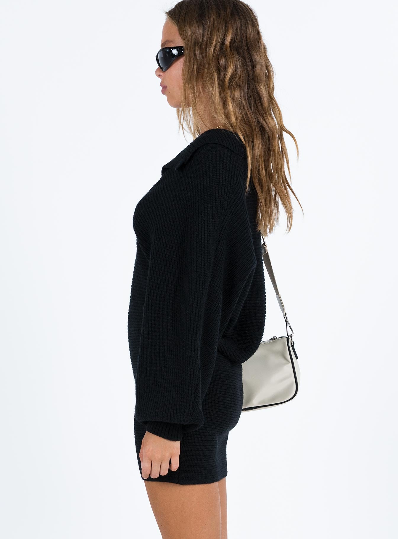 Quinten Mini Dress Black Lower Impact-Vipp Girl