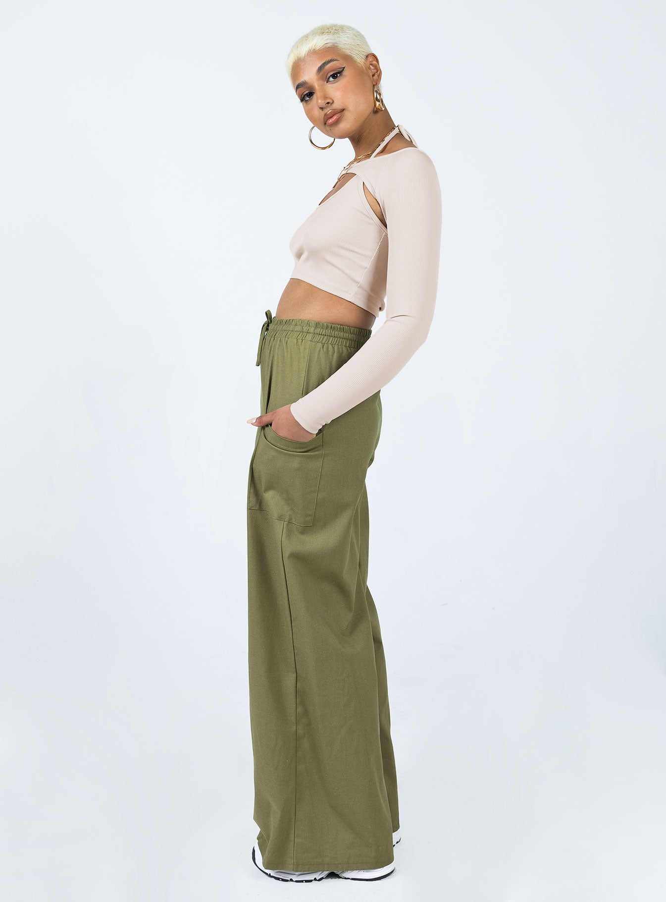 Brunie Pants Khaki-Vipp Girl