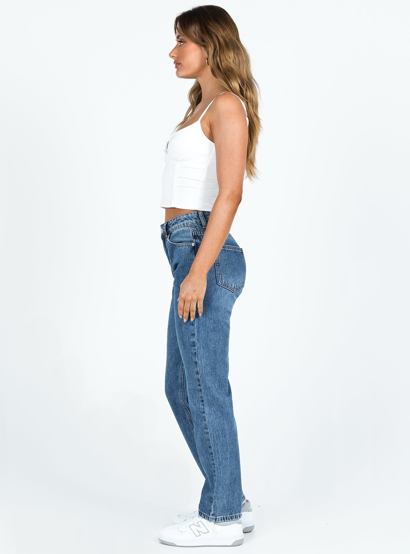 Marsher Slouch Jeans Mid Wash Denim-Vipp Girl