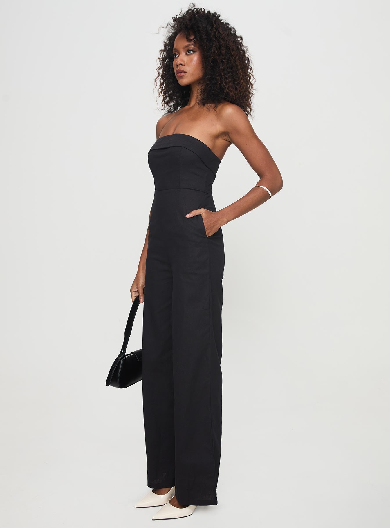 Luster Strapless Jumpsuit Black-Vipp Girl