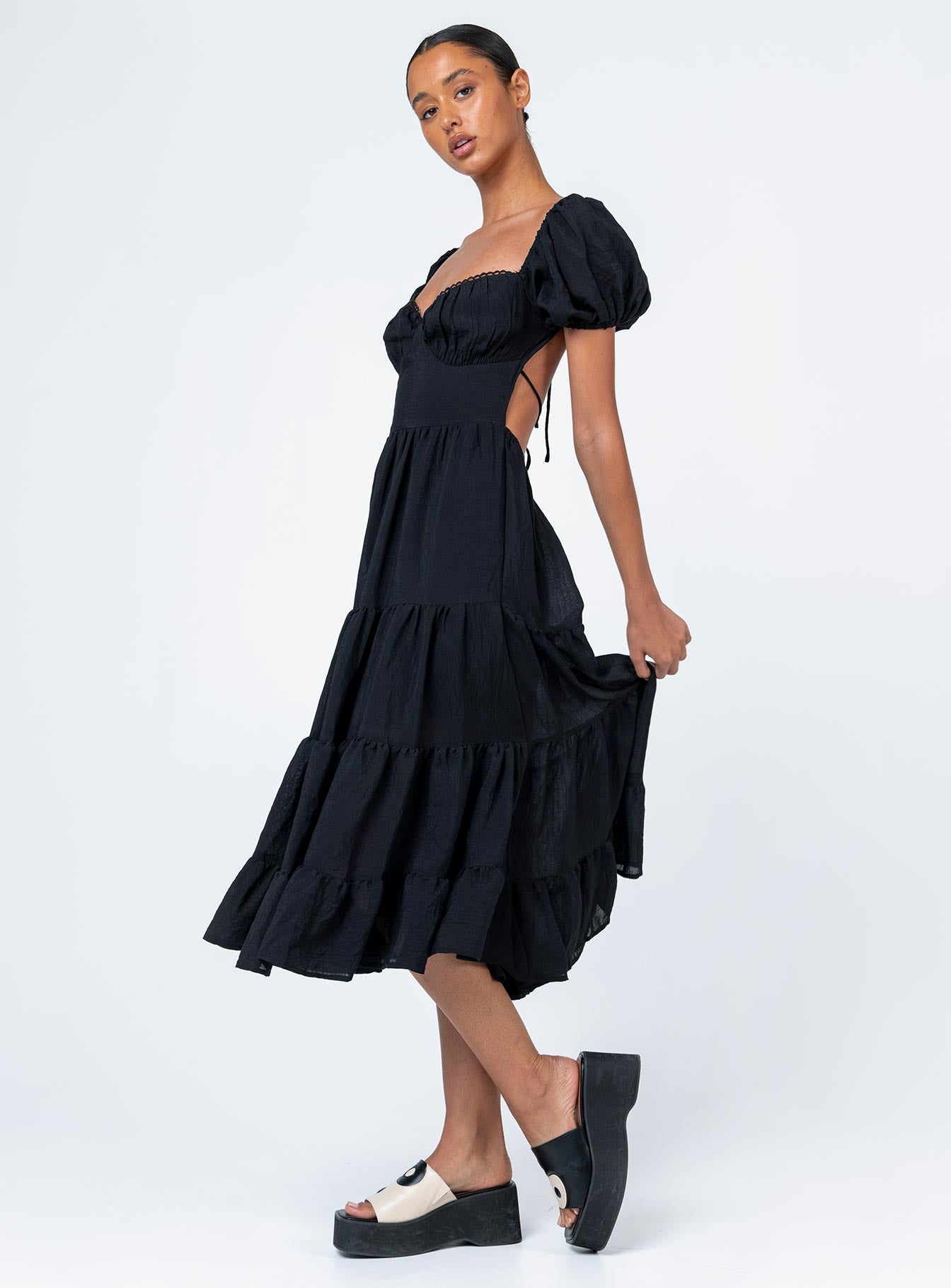 Danny Midi Dress Black-Vipp Girl