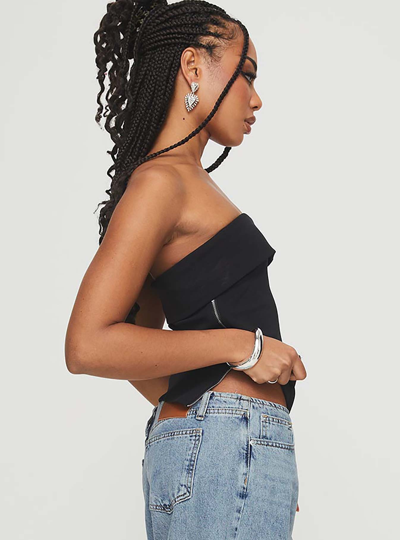 Matza Strapless Top Black-Vipp Girl