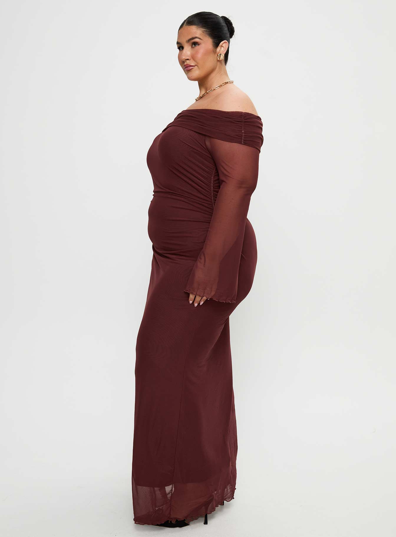 Consideration Maxi Dress Chocolate Curve-Vipp Girl