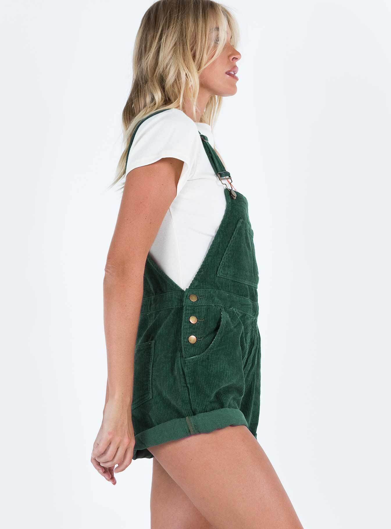 Kacey Short Overalls Khaki Tall-Vipp Girl