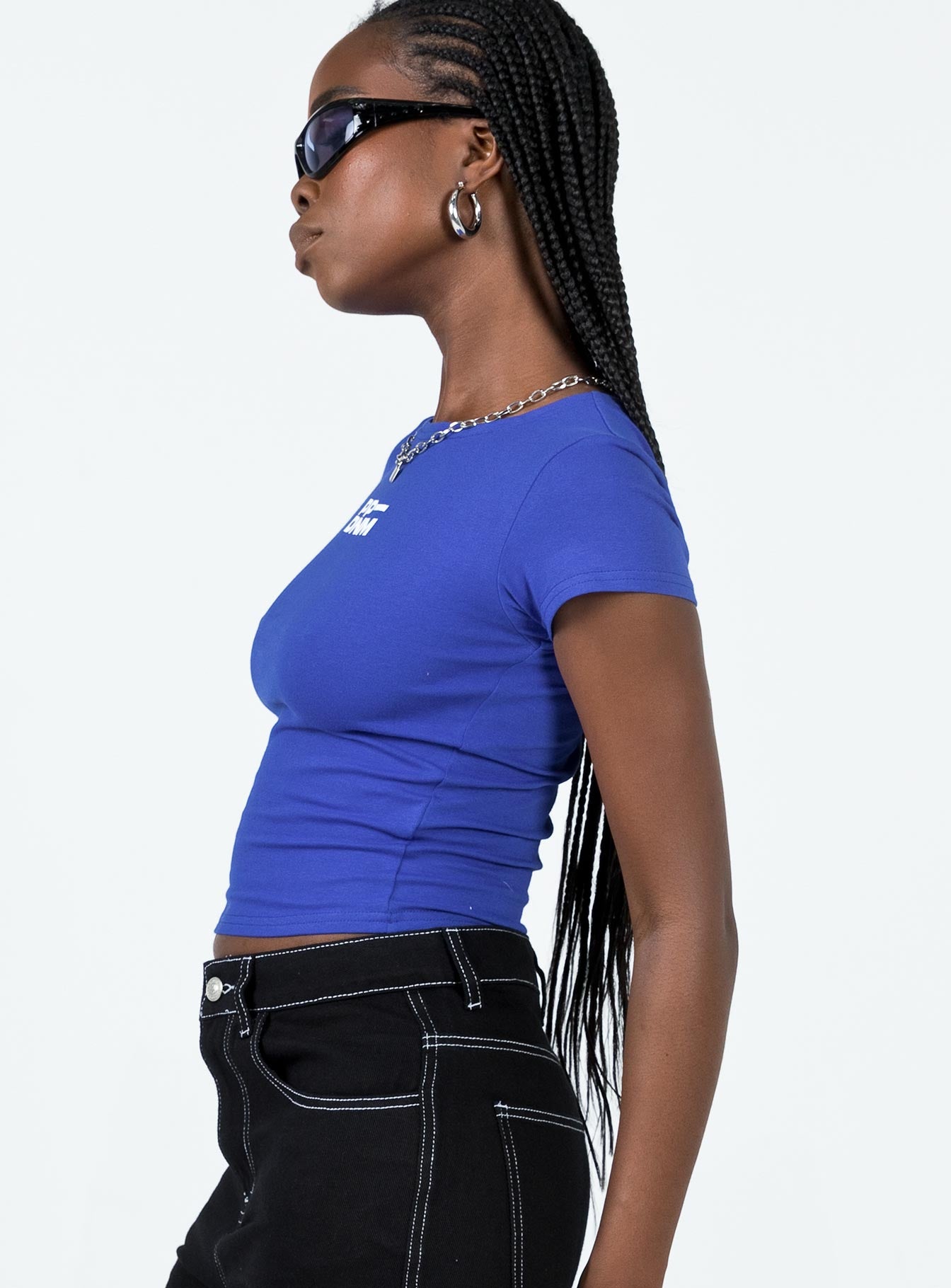 Polly Denim Club Tee Blue-Vipp Girl