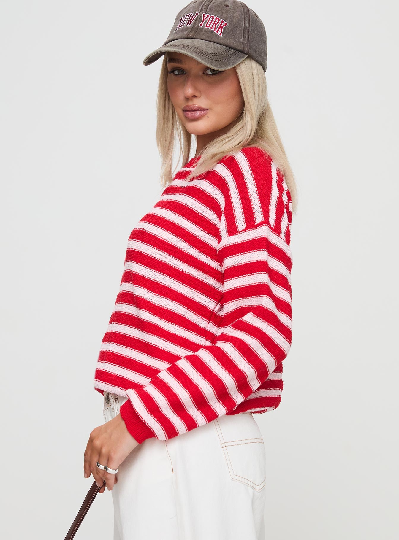 Freeze Knit Sweater Red-Vipp Girl