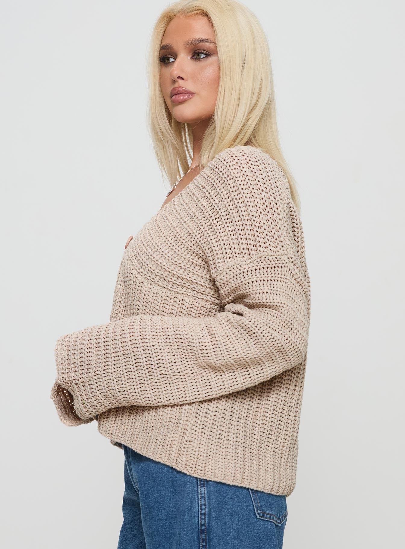 Maela Knit Cardigan Mocha-Vipp Girl
