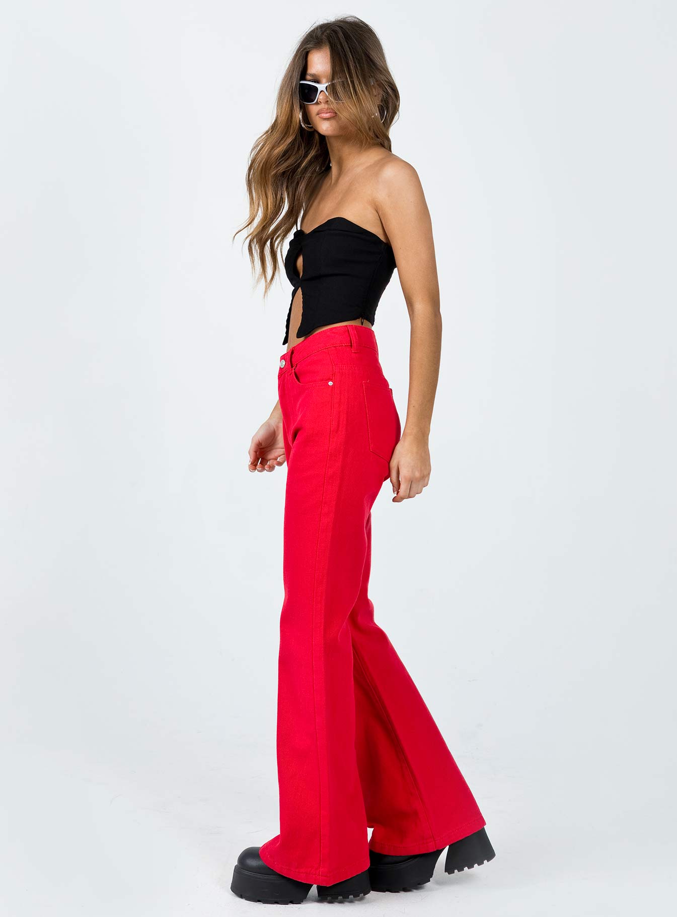 Cabarita Lounge Denim Jeans Red-Vipp Girl