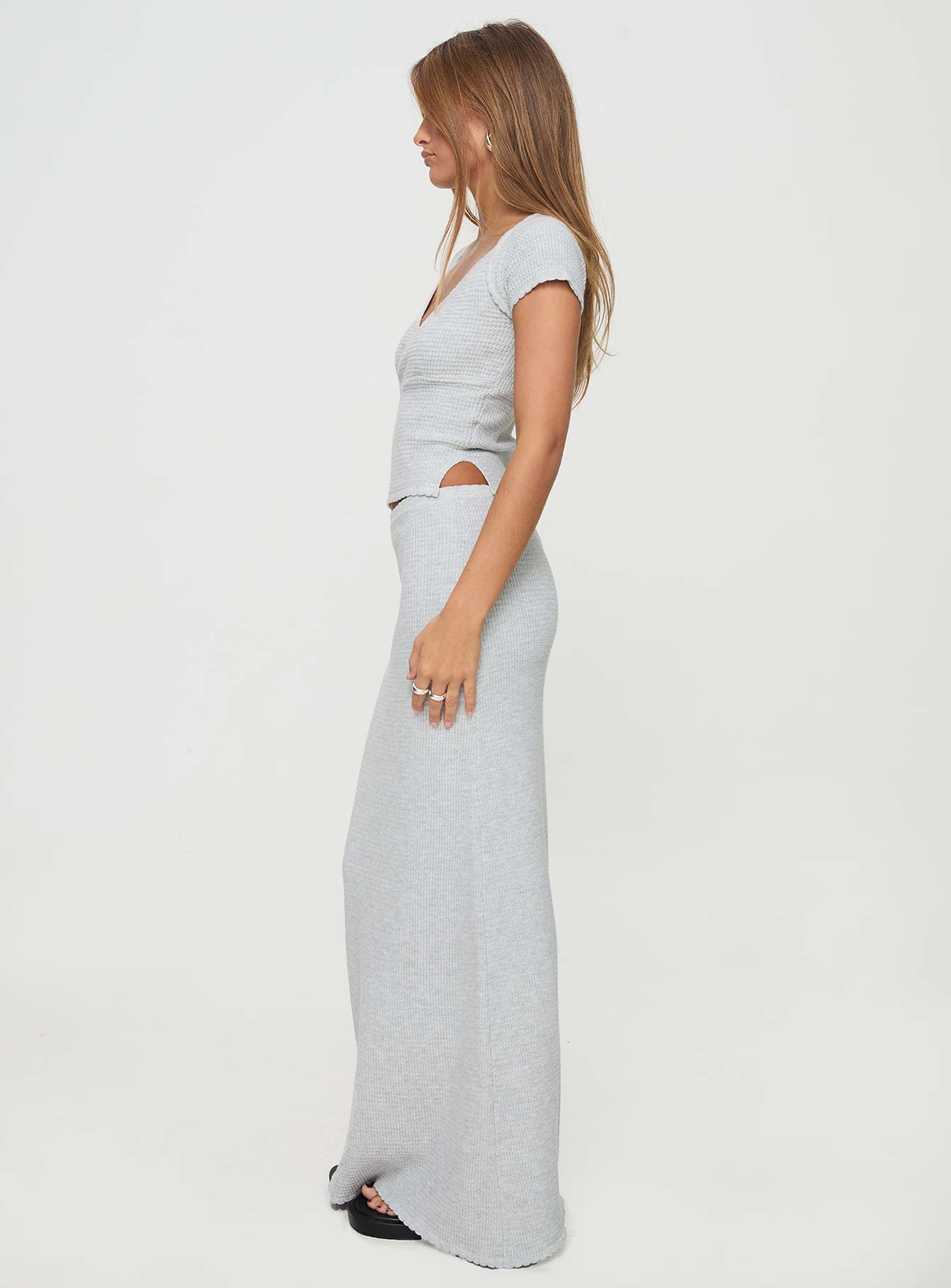 Just Like That Maxi Skirt Grey-Vipp Girl