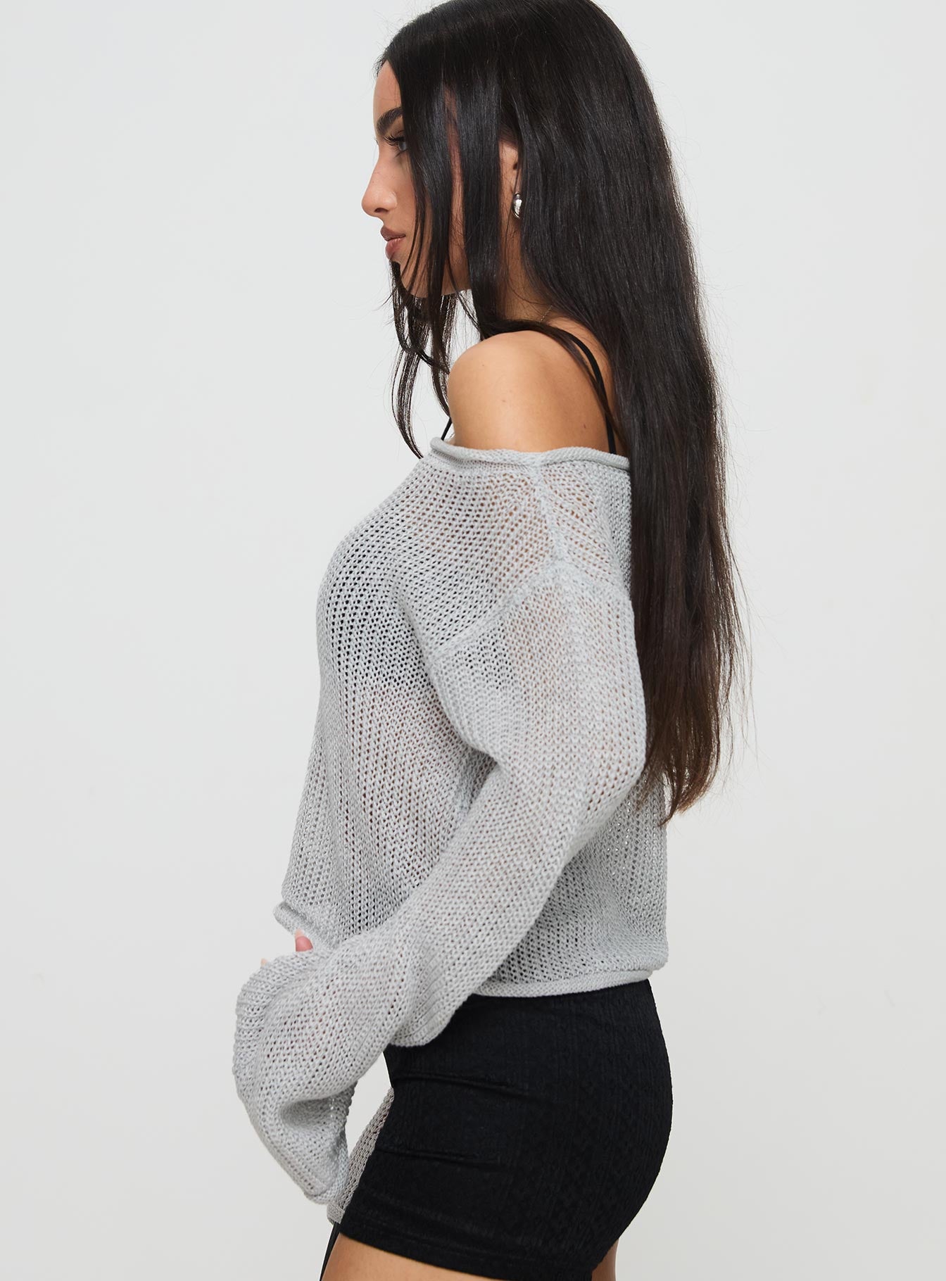 Cafe Pari Sweater Grey-Vipp Girl