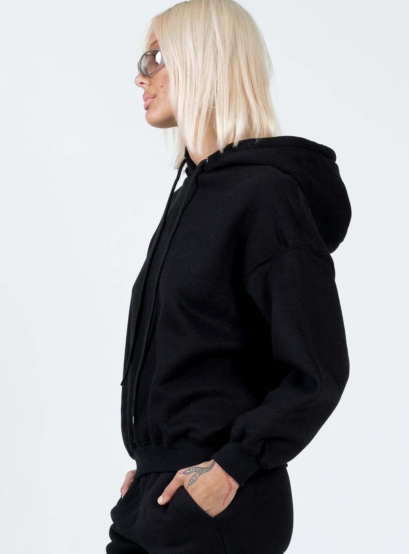 Lilly Butterfly Hoodie Black-Vipp Girl