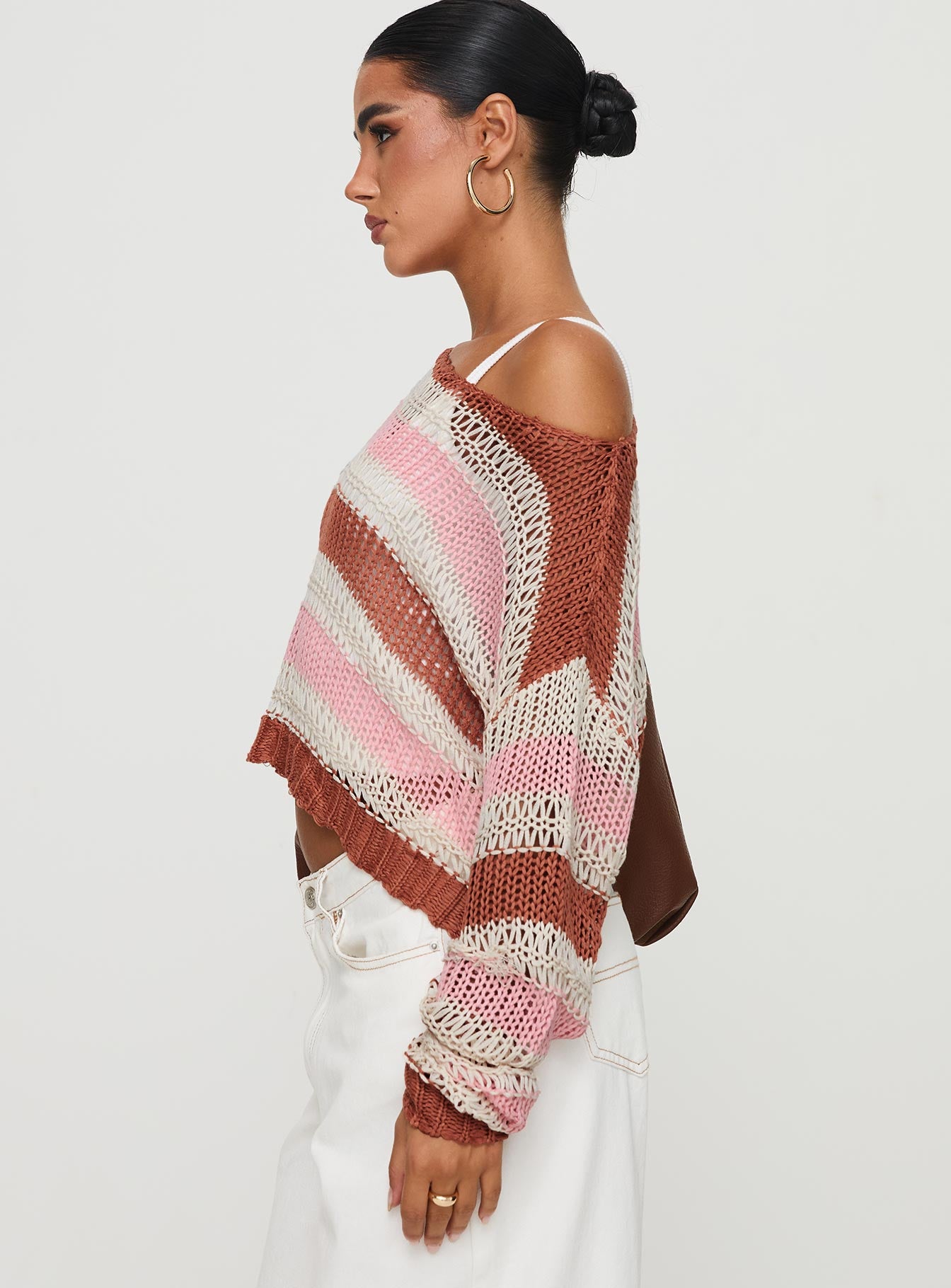Perren Sweater Pink / Brown Stripe-Vipp Girl