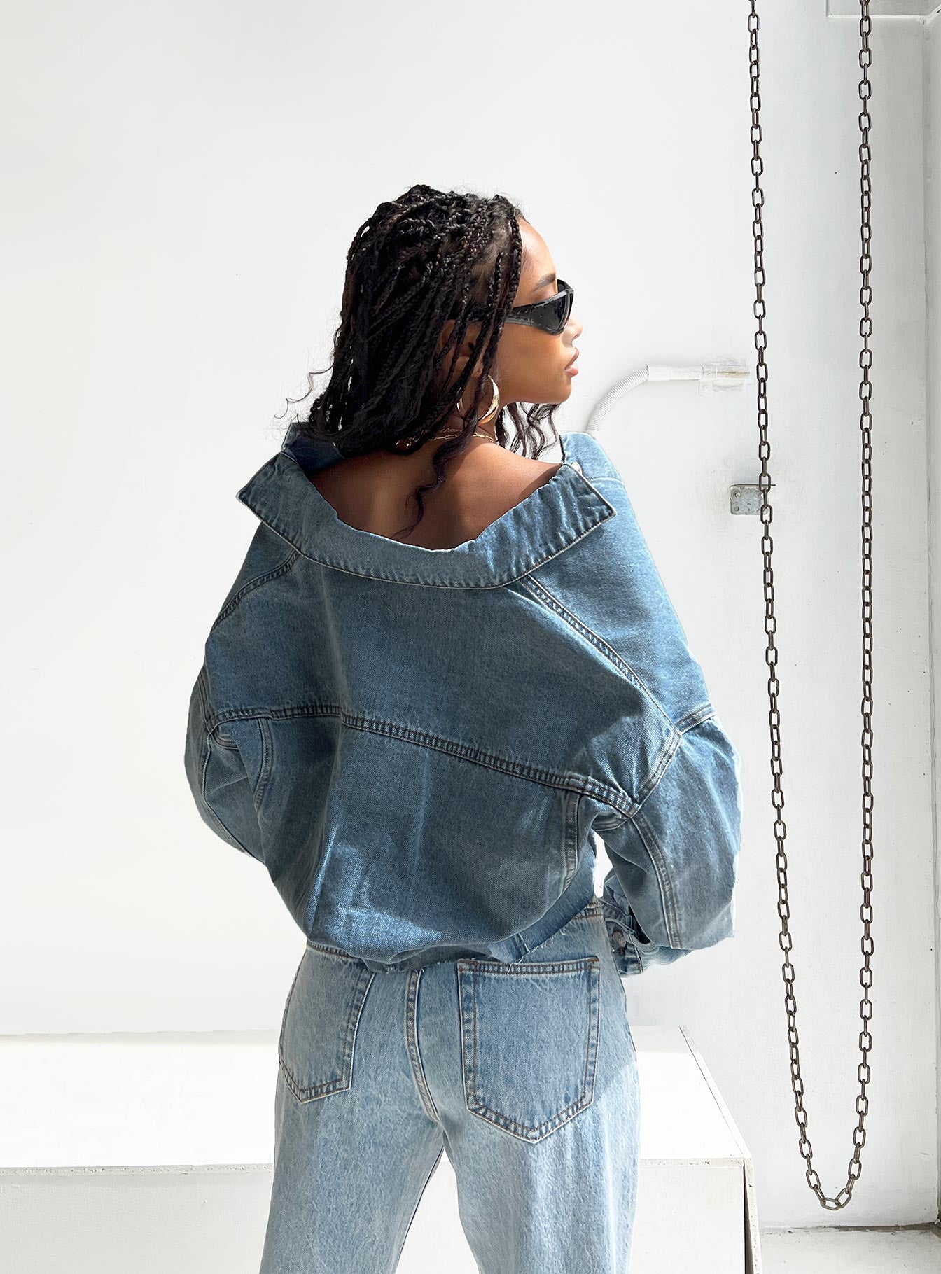 Central Denim Jacket-Vipp Girl