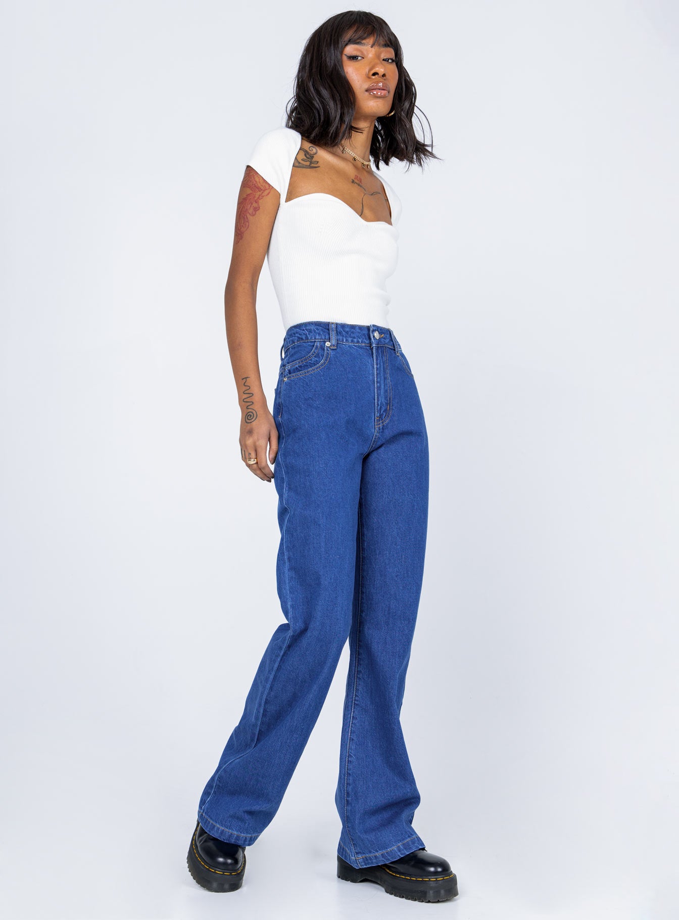 Cannes Flare Denim Jeans-Vipp Girl