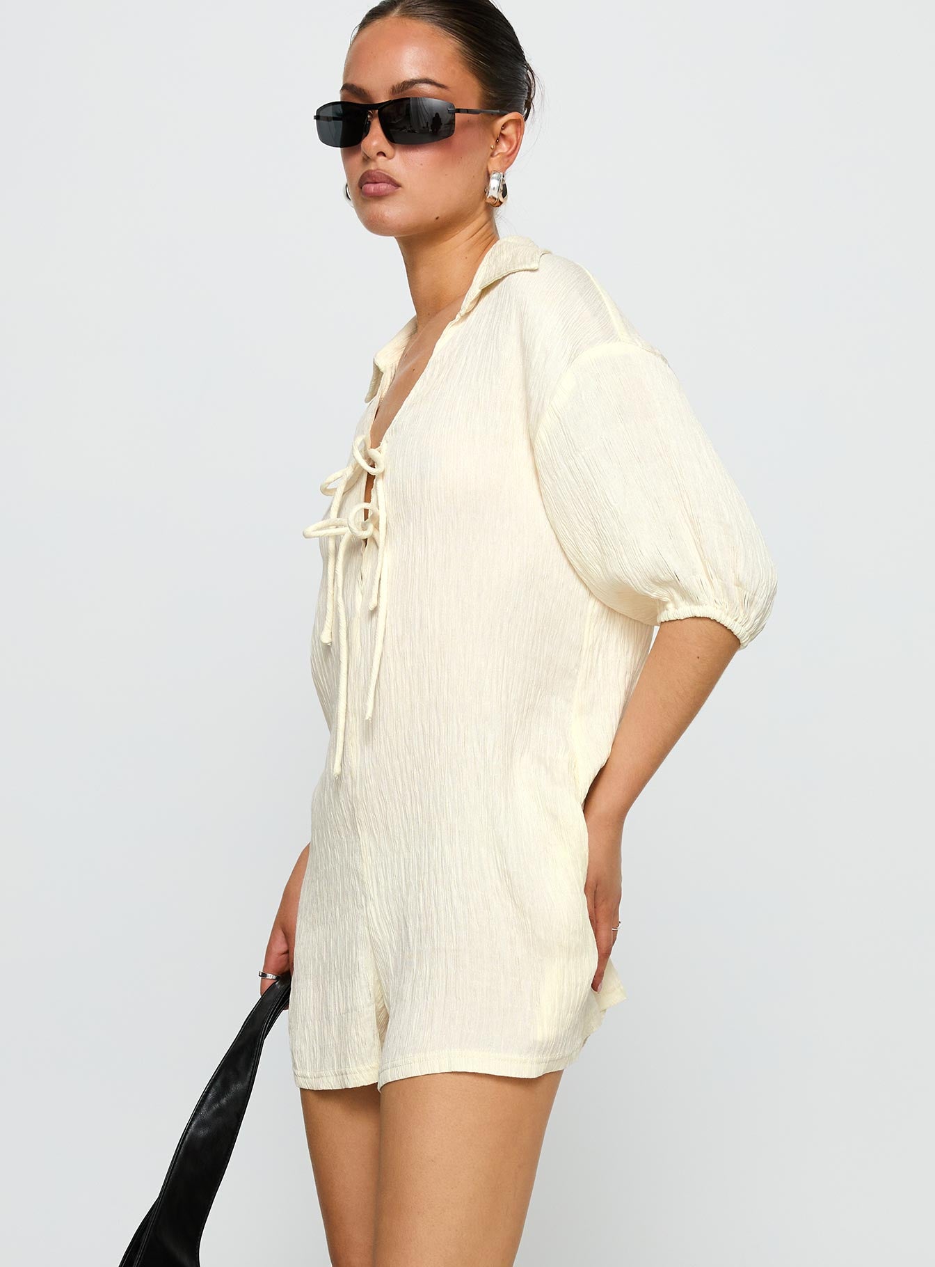 Power Move Romper Beige-Vipp Girl