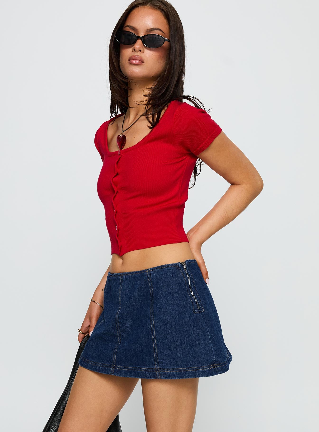 Lemoni Skort Denim Blue-Vipp Girl
