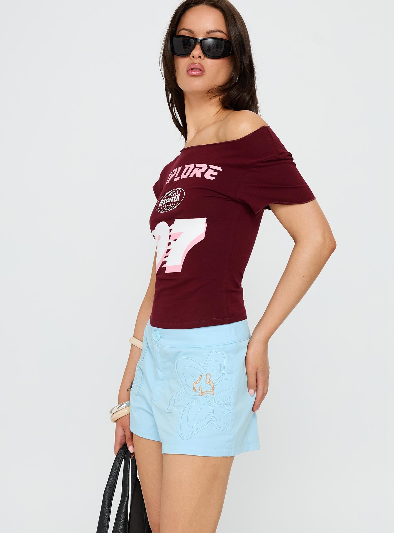 Leleia Embroidered Shorts Blue-Vipp Girl