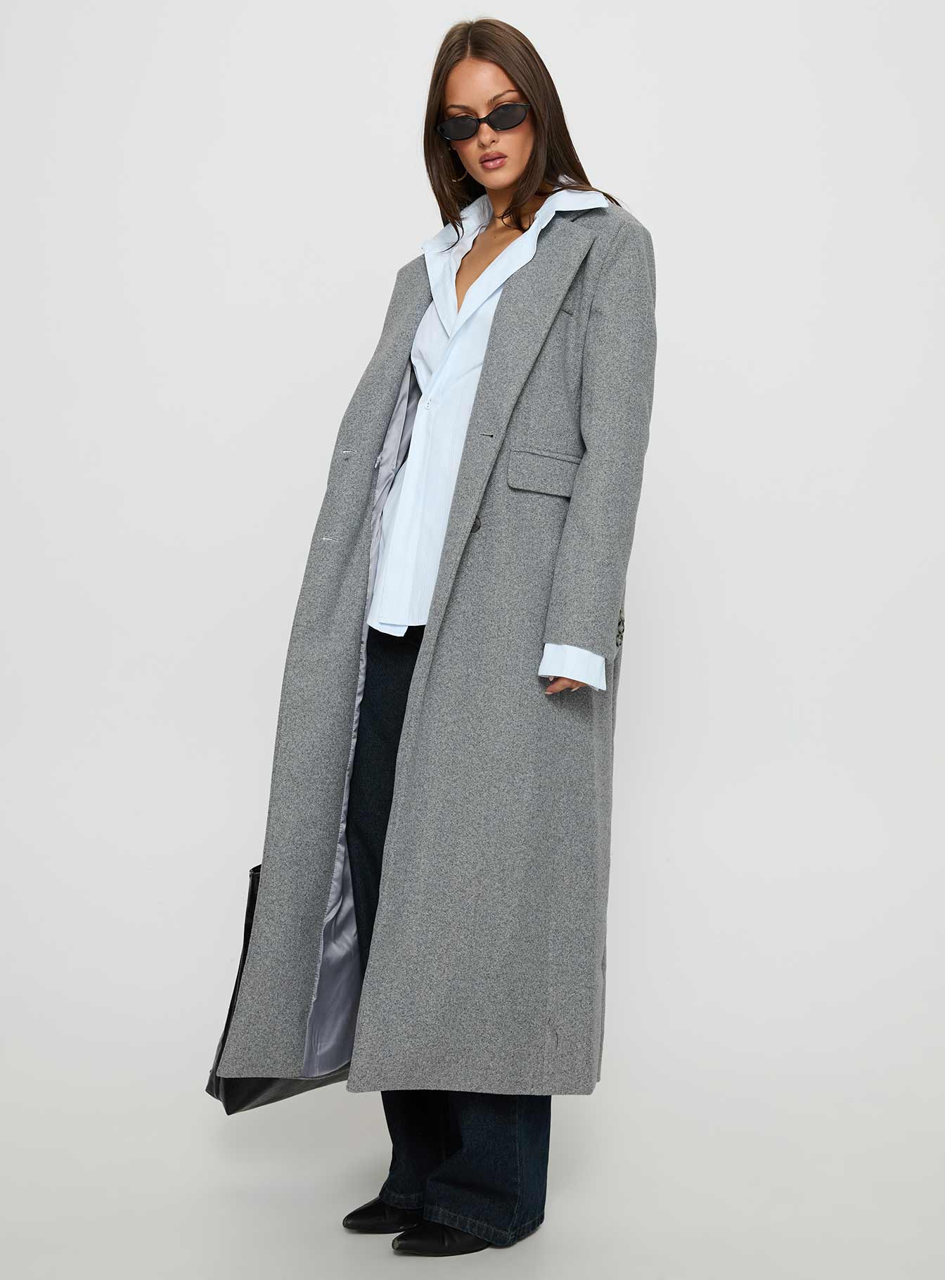 Lovergirl Longline Coat Grey-Vipp Girl