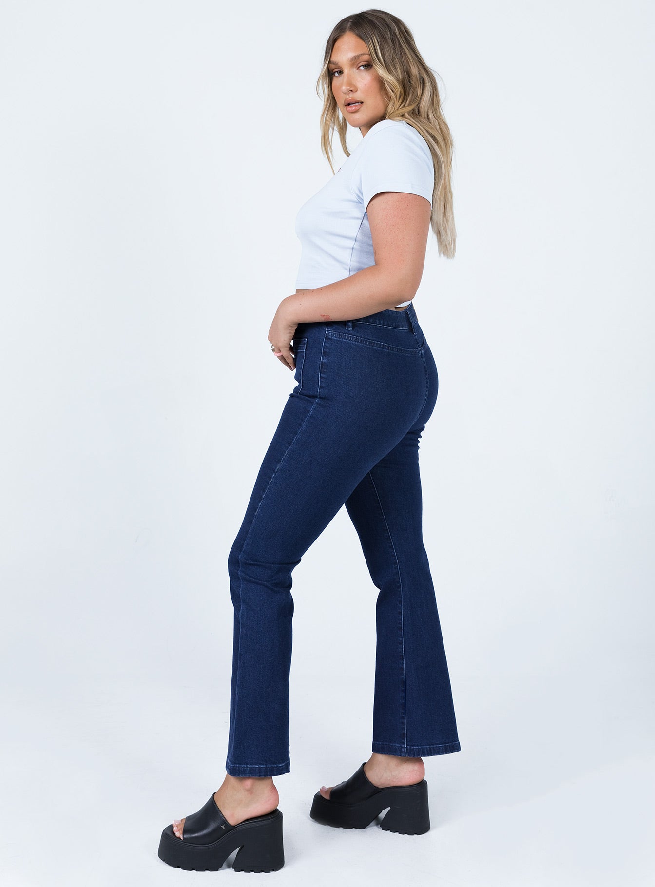 Dalta Mid Rise Flare Denim Jeans-Vipp Girl