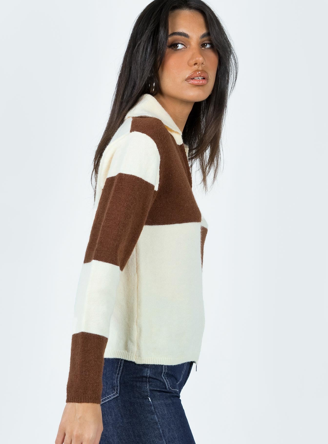 Pembroke Sweater Brown / Cream-Vipp Girl