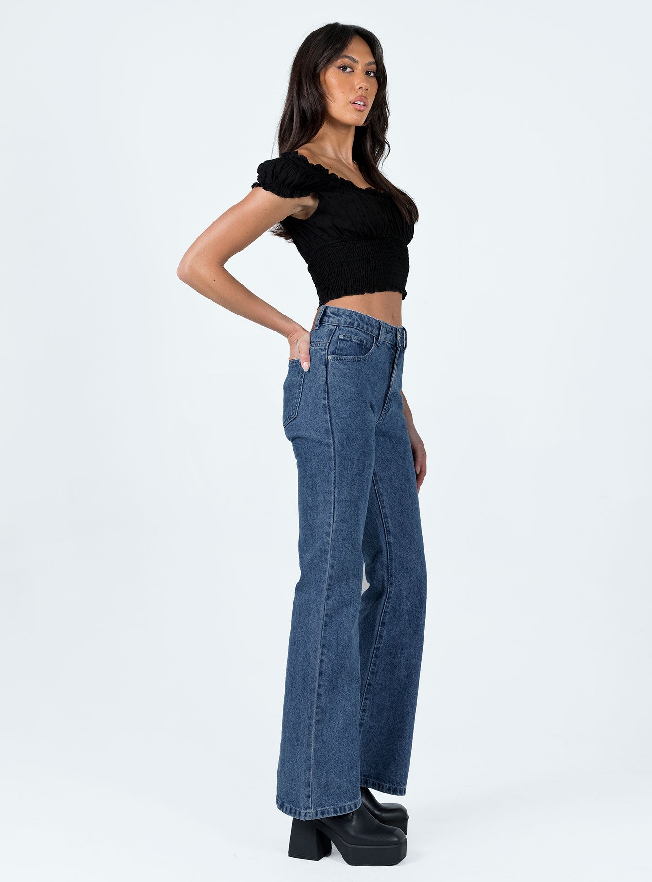 Cabarita Lounge Denim Jeans Dark Wash-Vipp Girl