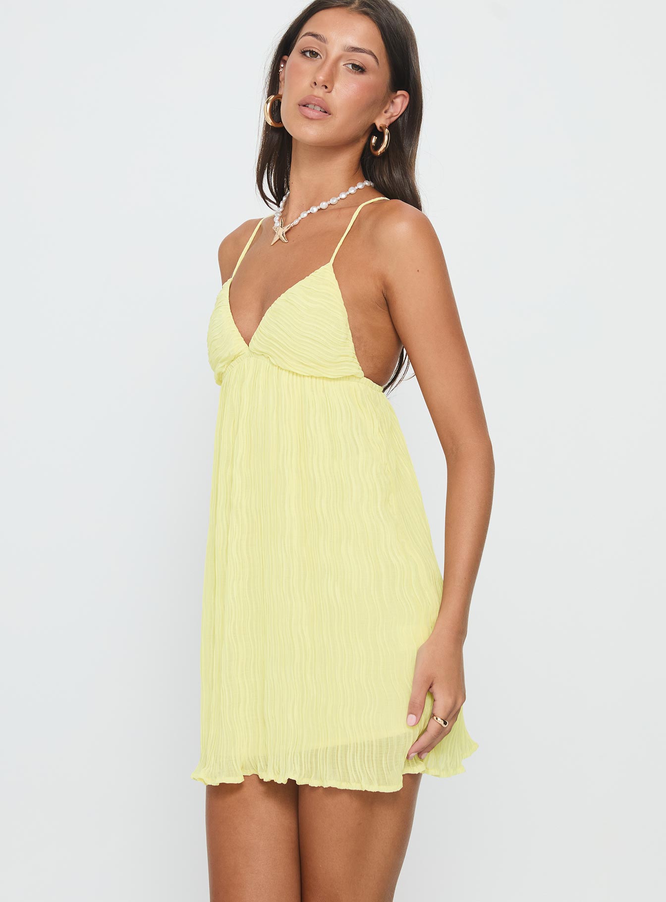 Matea Mini Dress Lemon-Vipp Girl