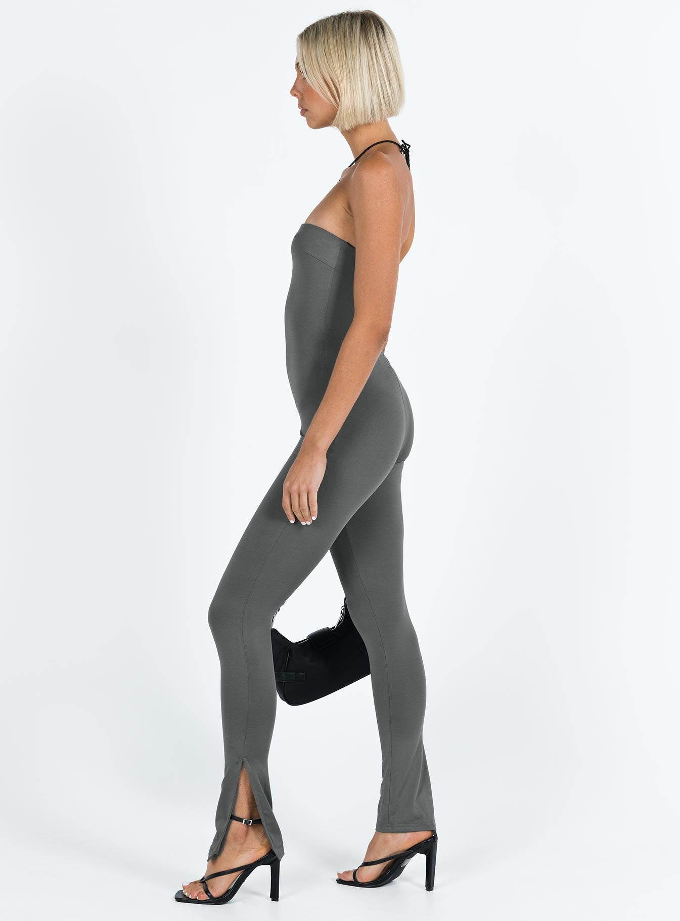 Lowry Strapless Jumpsuit Slate-Vipp Girl