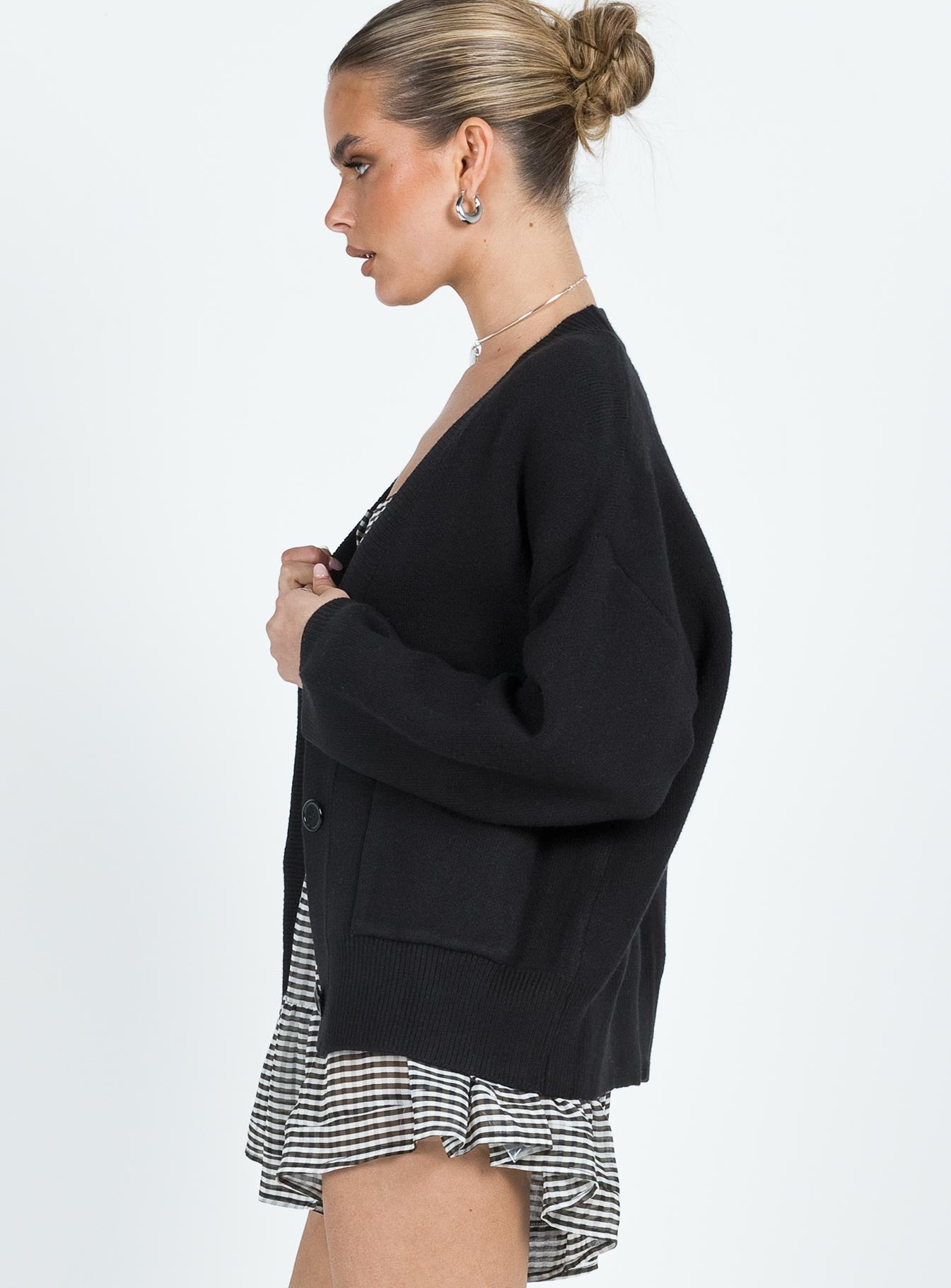 Burke Cardigan Black-Vipp Girl