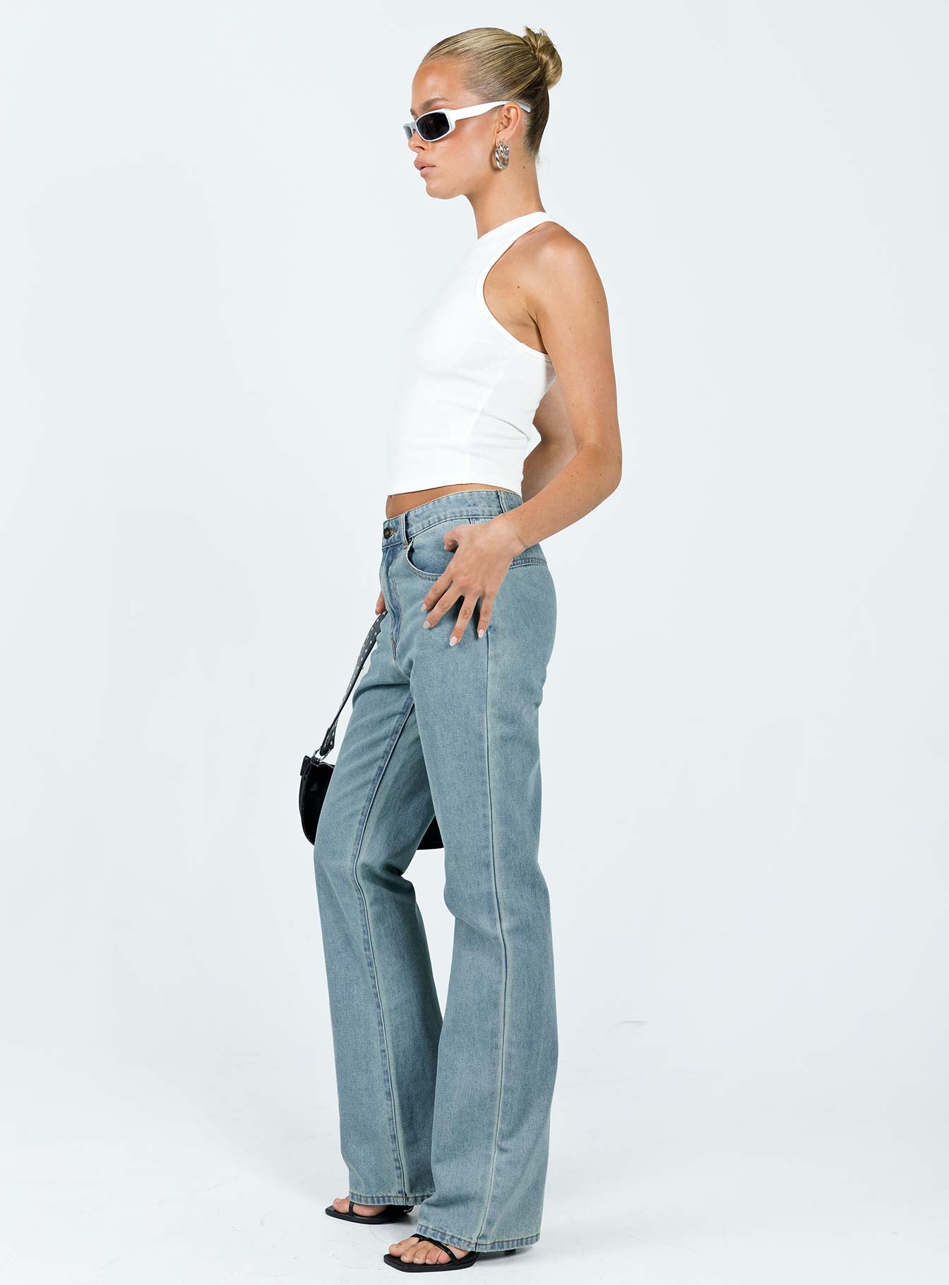 Rome Pants Light Denim-Vipp Girl