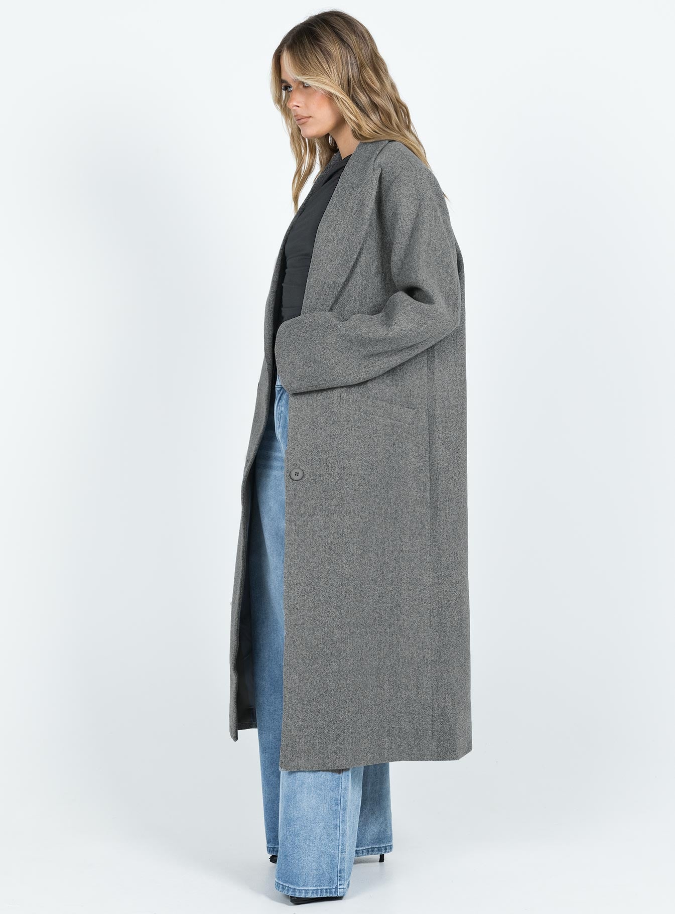Olsen Coat Slate-Vipp Girl