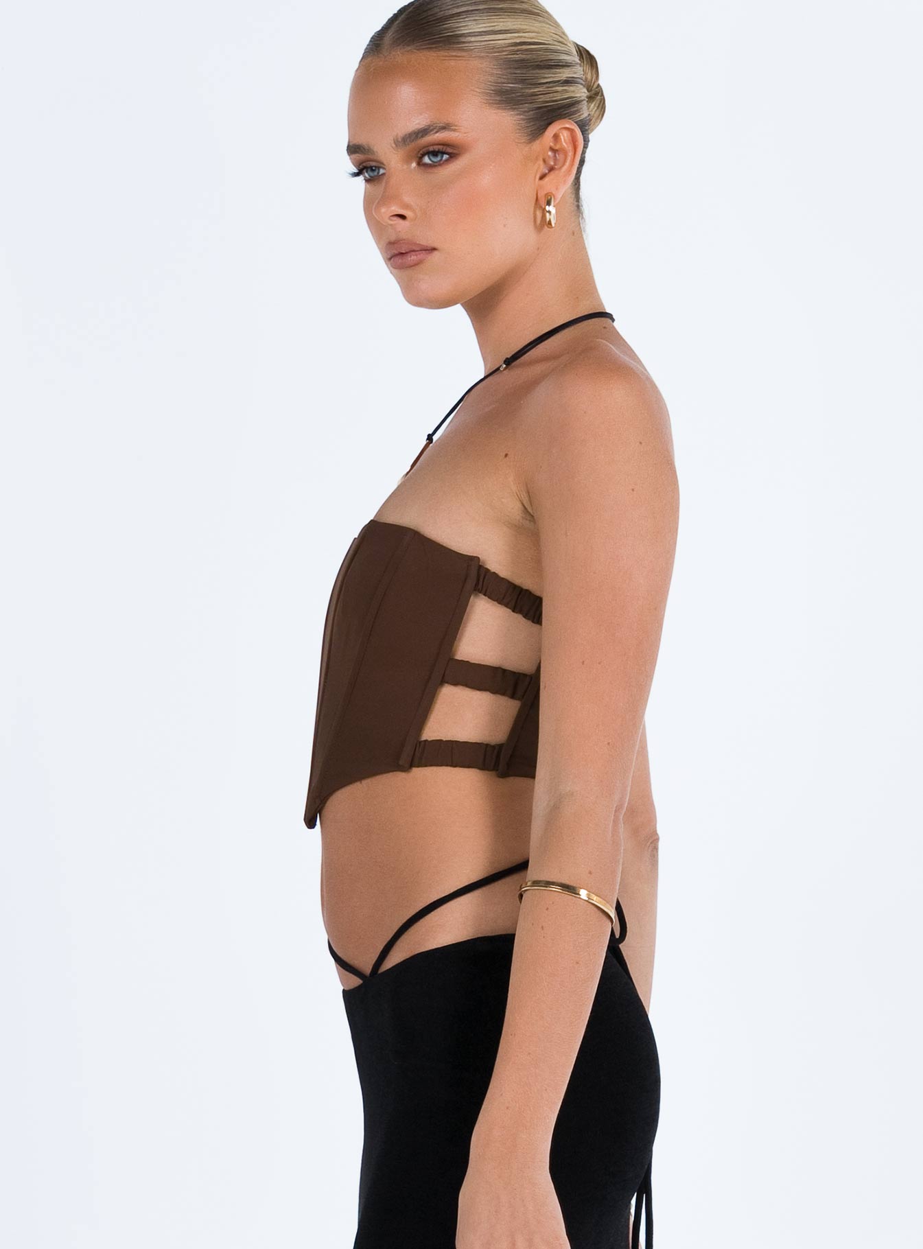 Carnlea Strapless Top Brown-Vipp Girl