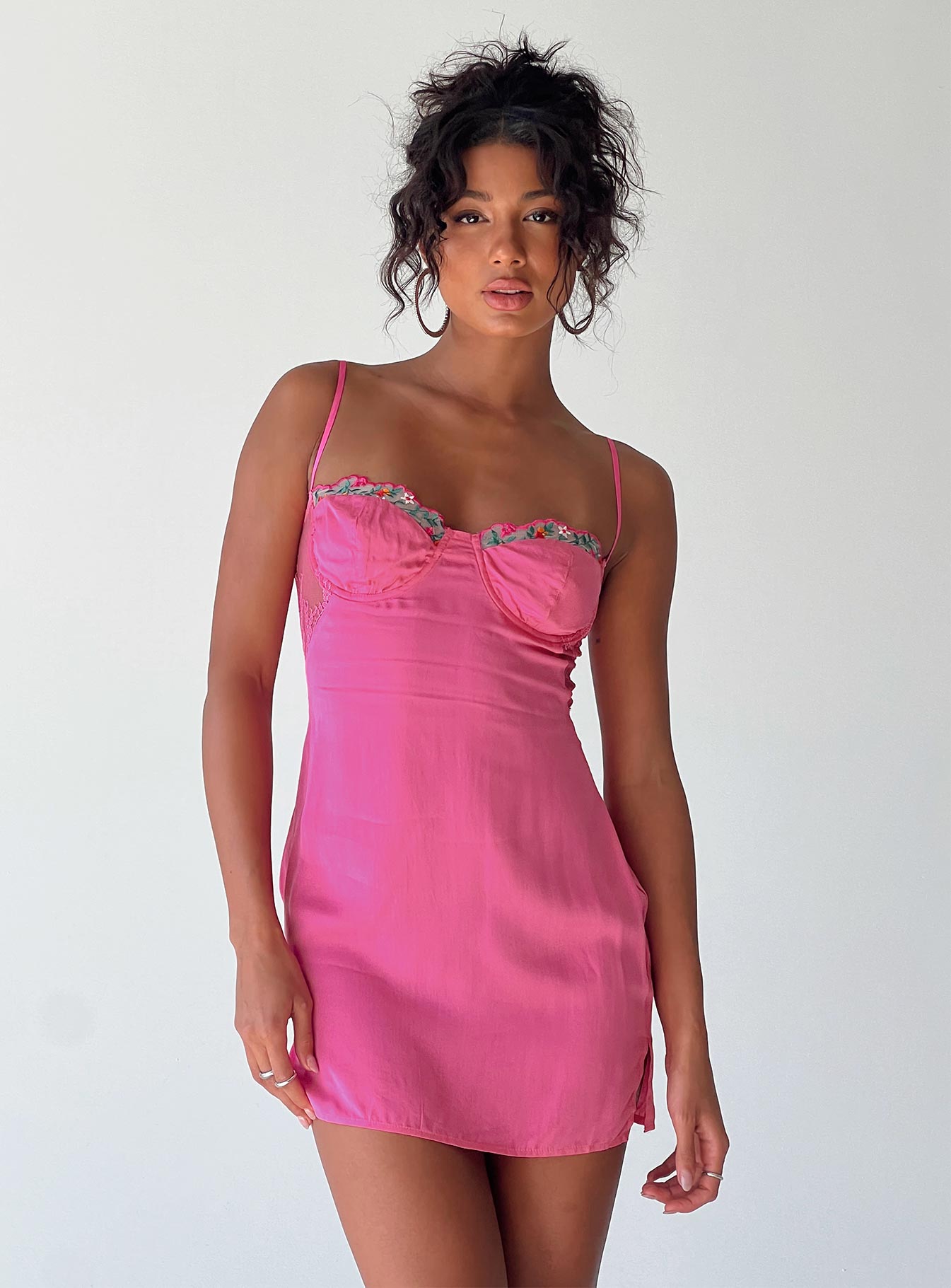 Floreto Mini Dress Pink-Vipp Girl