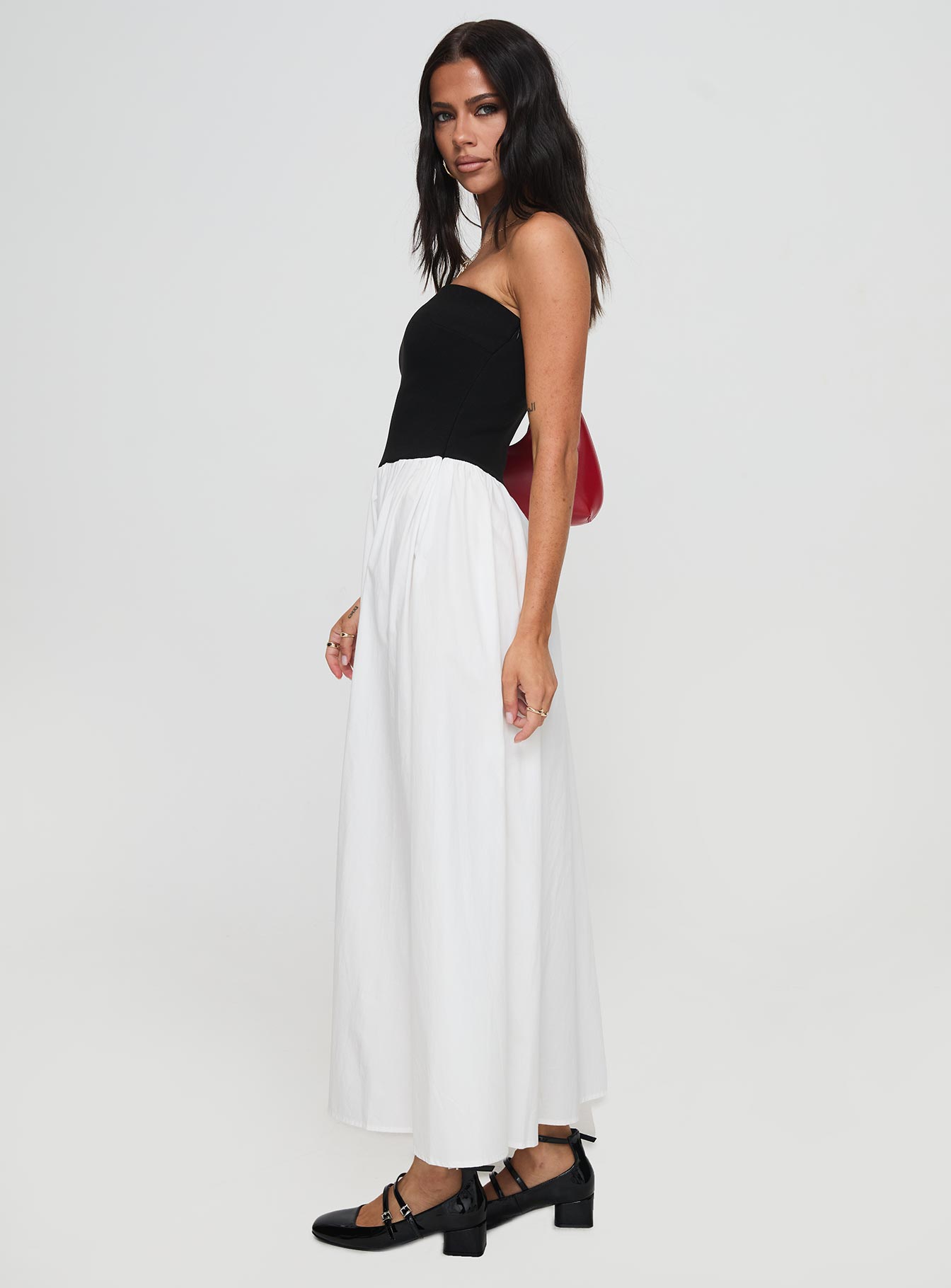 Rhett Maxi Dress Black / White-Vipp Girl