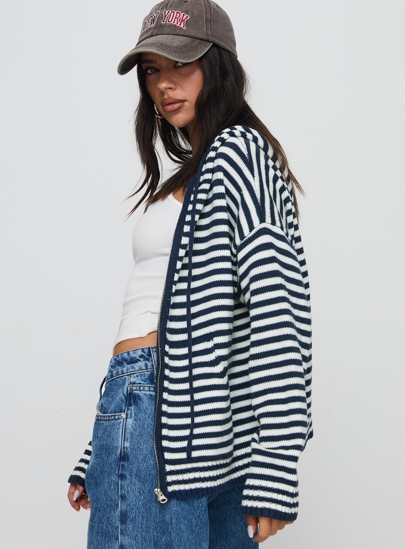 Brienna Zip Jacket Navy-Vipp Girl