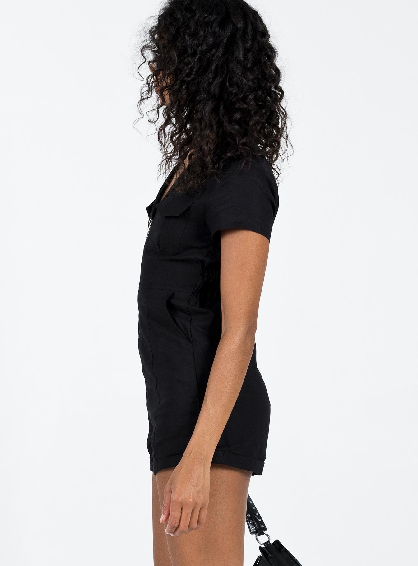 Loretta Romper Black-Vipp Girl