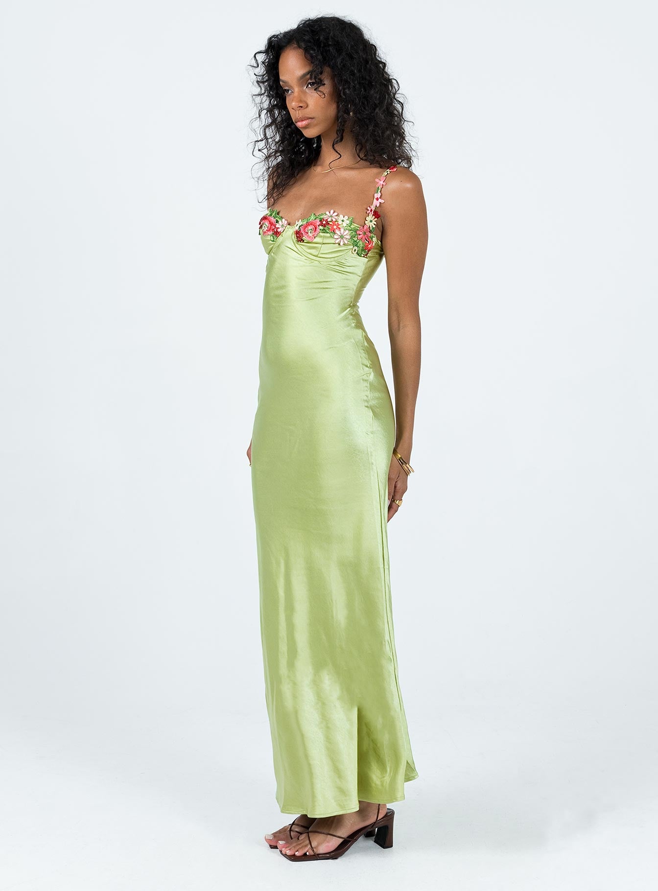 Kenzie Maxi Dress Green-Vipp Girl