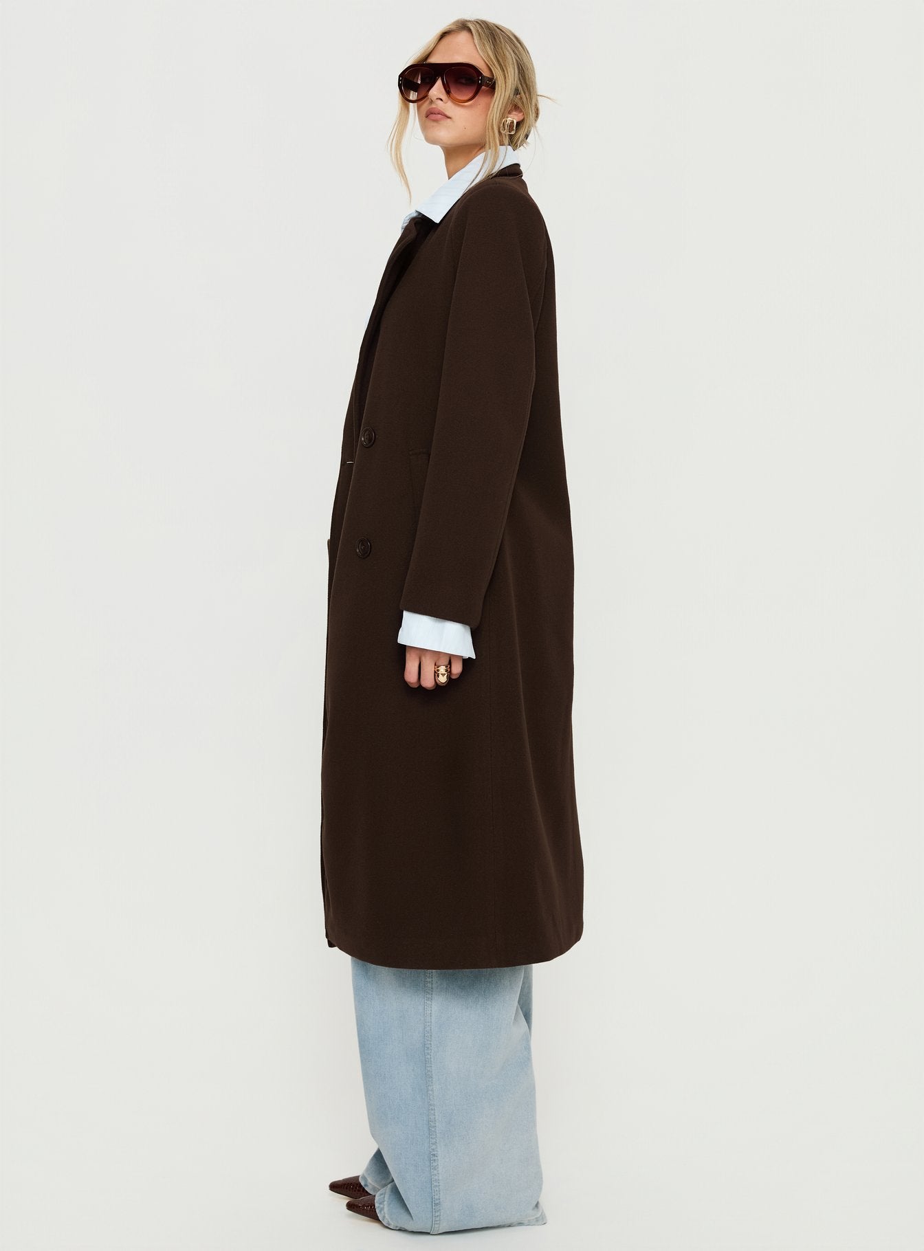 Prolific Longline Coat Brown-Vipp Girl