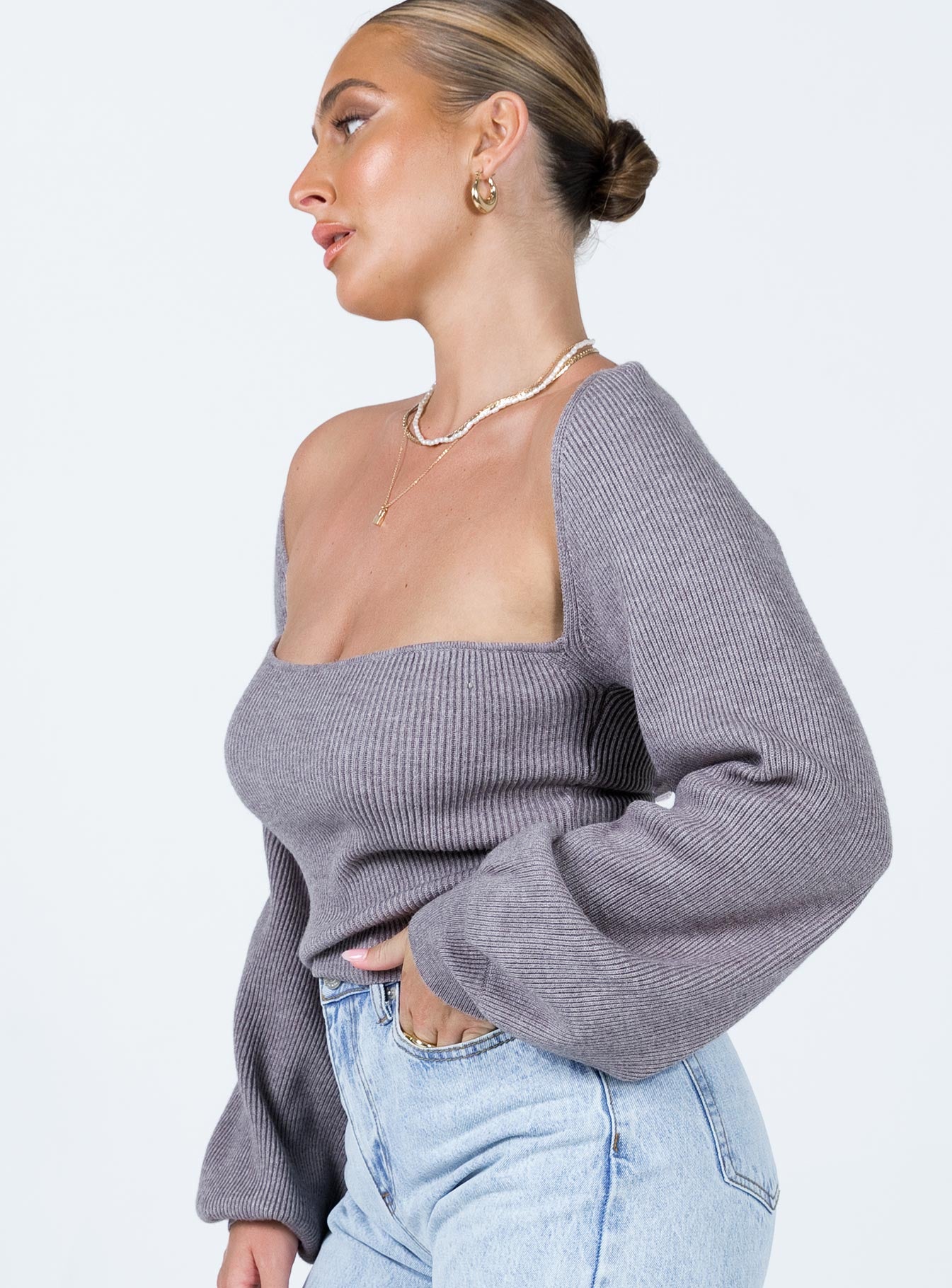 Eliza Sweater Grey-Vipp Girl