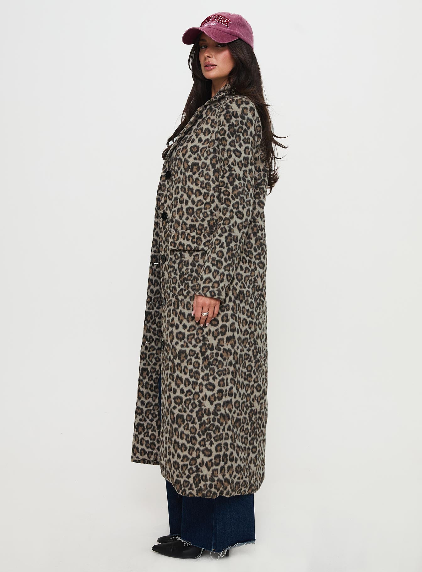 Cosmo Please Coat Leopard-Vipp Girl