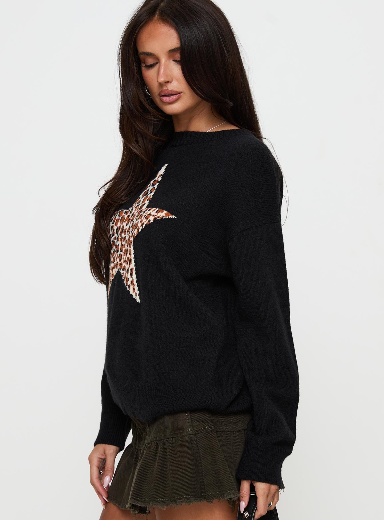 Run The Party Knit Sweater Black-Vipp Girl