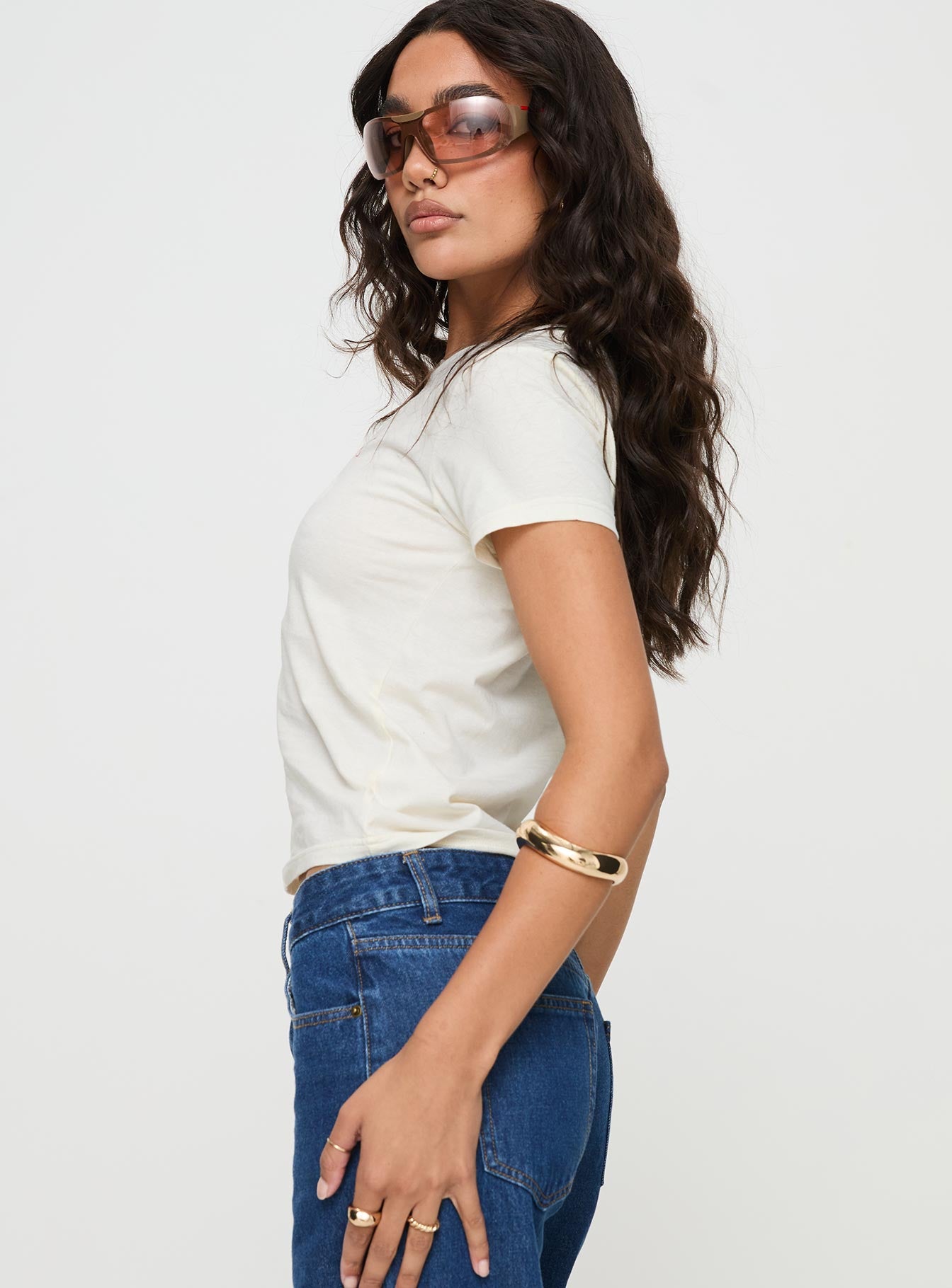 Cherry Cocktails Tee Cream-Vipp Girl