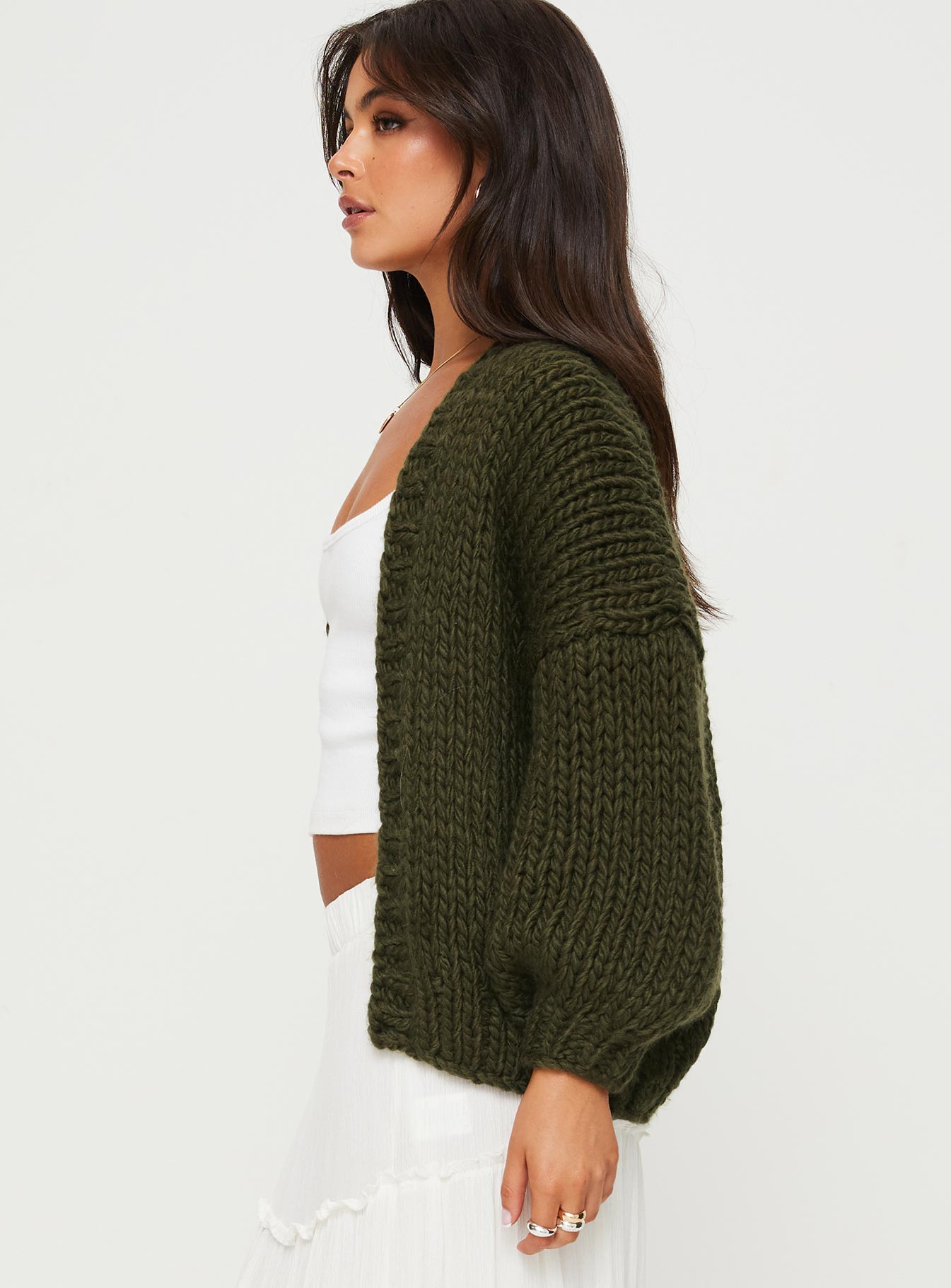 Lester Knit Cardigan Olive-Vipp Girl