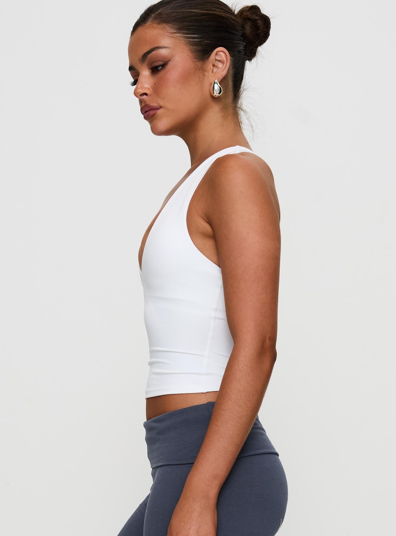 Fast Track Longline Active Tank Top White-Vipp Girl