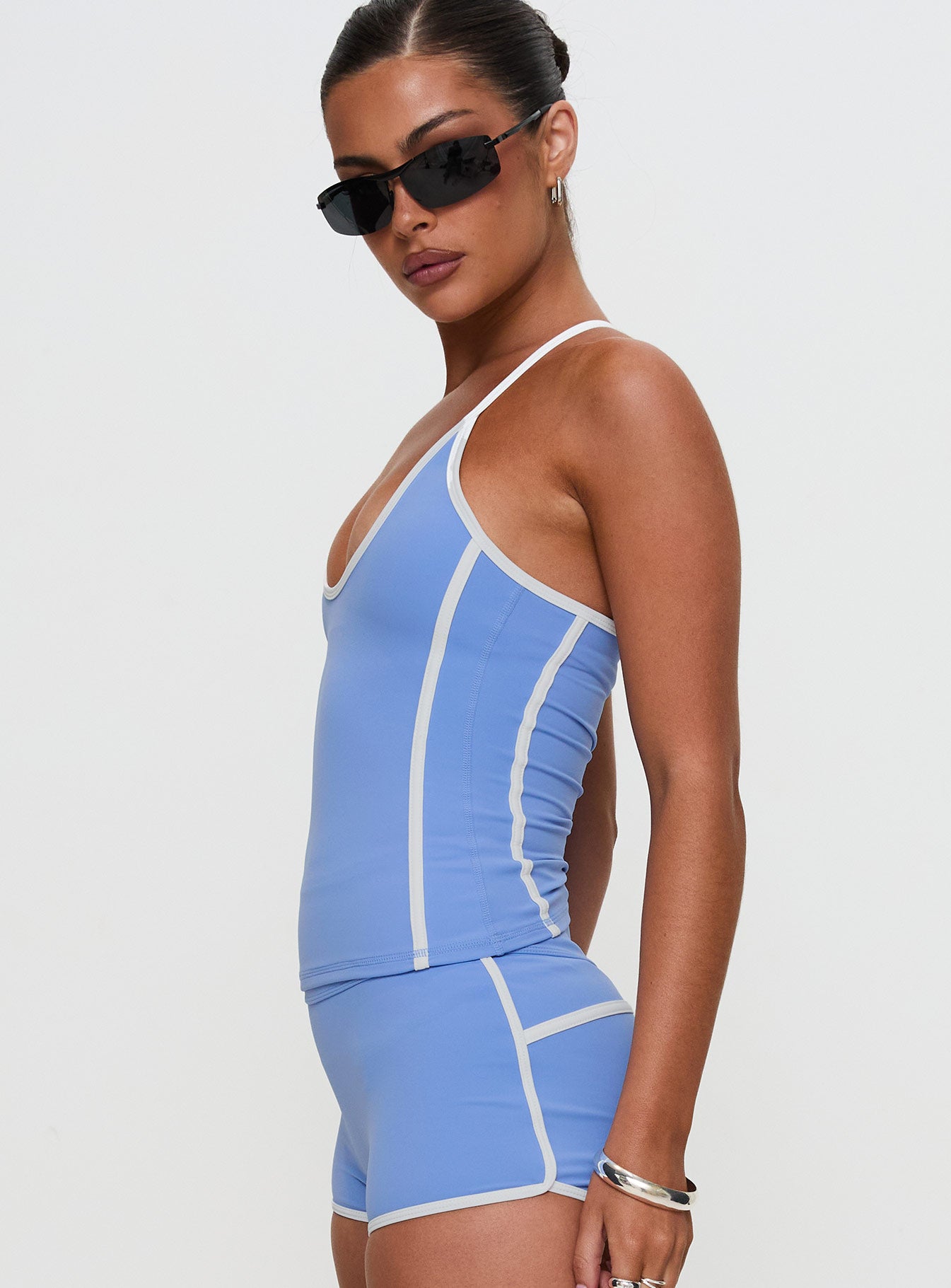 Fast Track Active Halter Top Blue-Vipp Girl