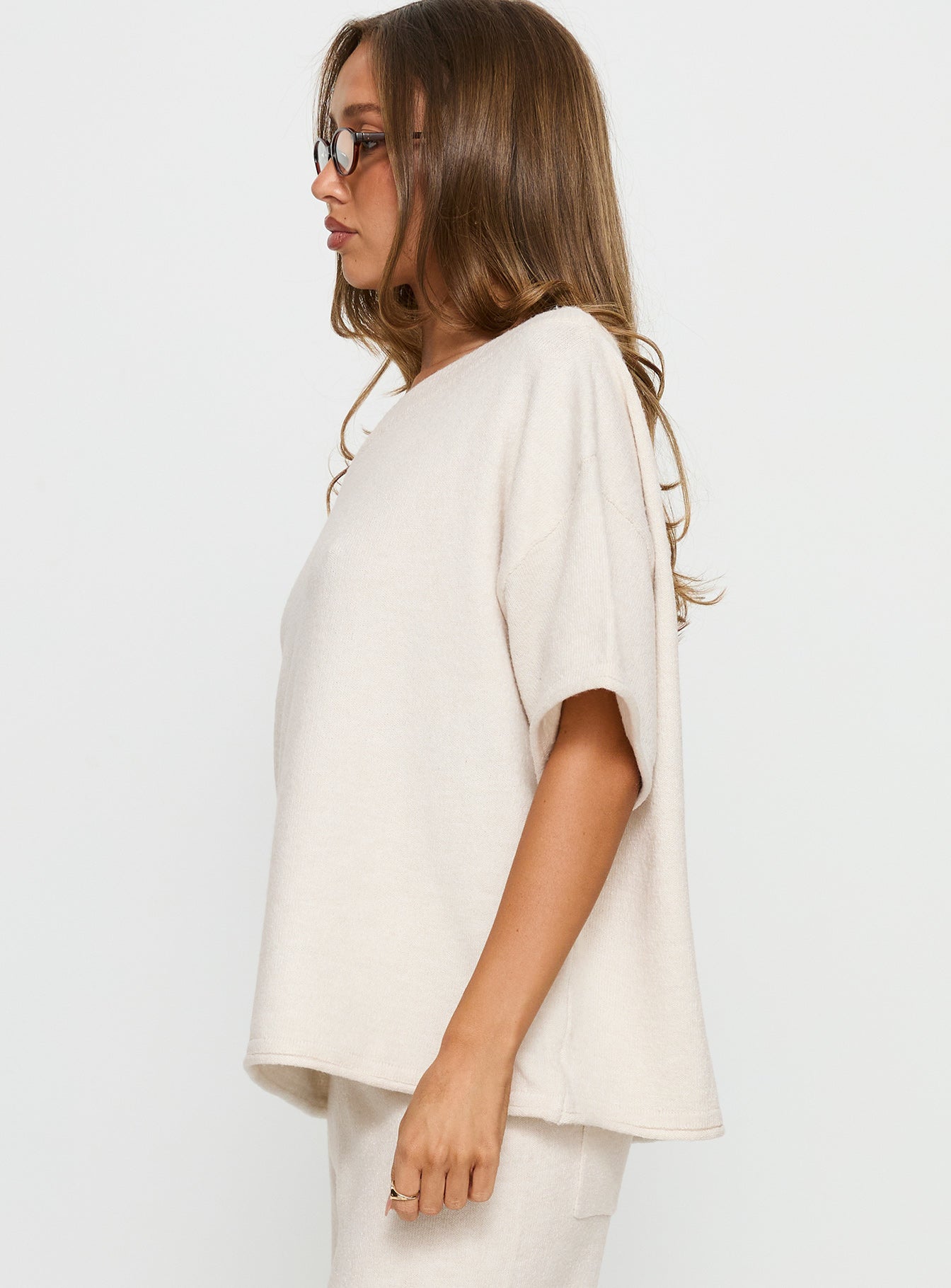 Kourta Off Shoulder Oversized Top Oat-Vipp Girl